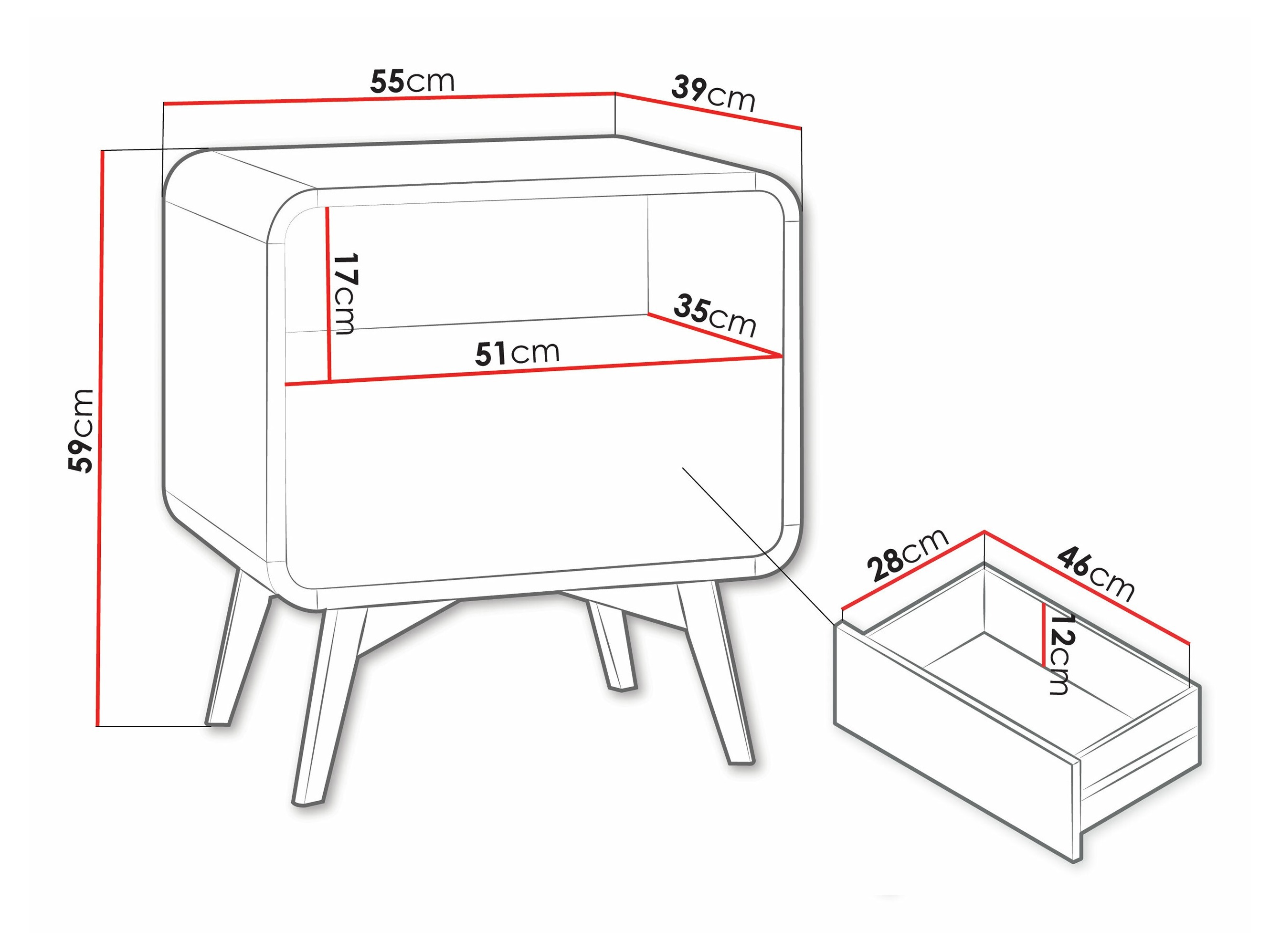 Nachttisch Talsalo 106
