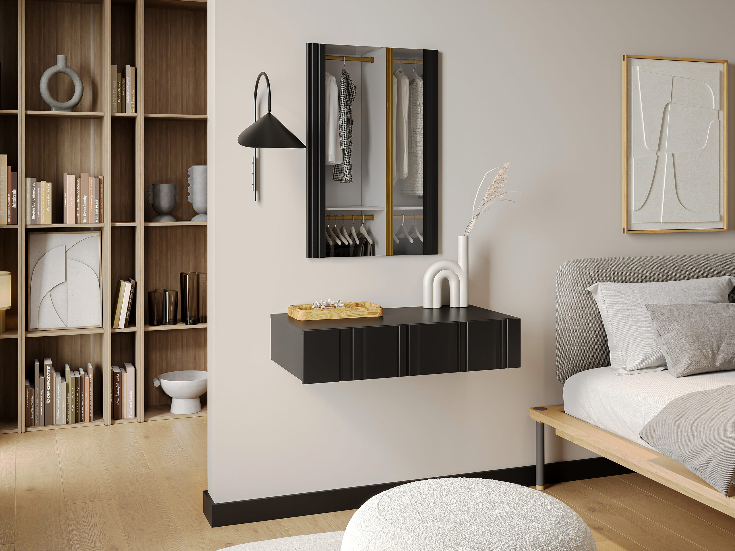 Schminktisch Evavese 109 (Schwarz)