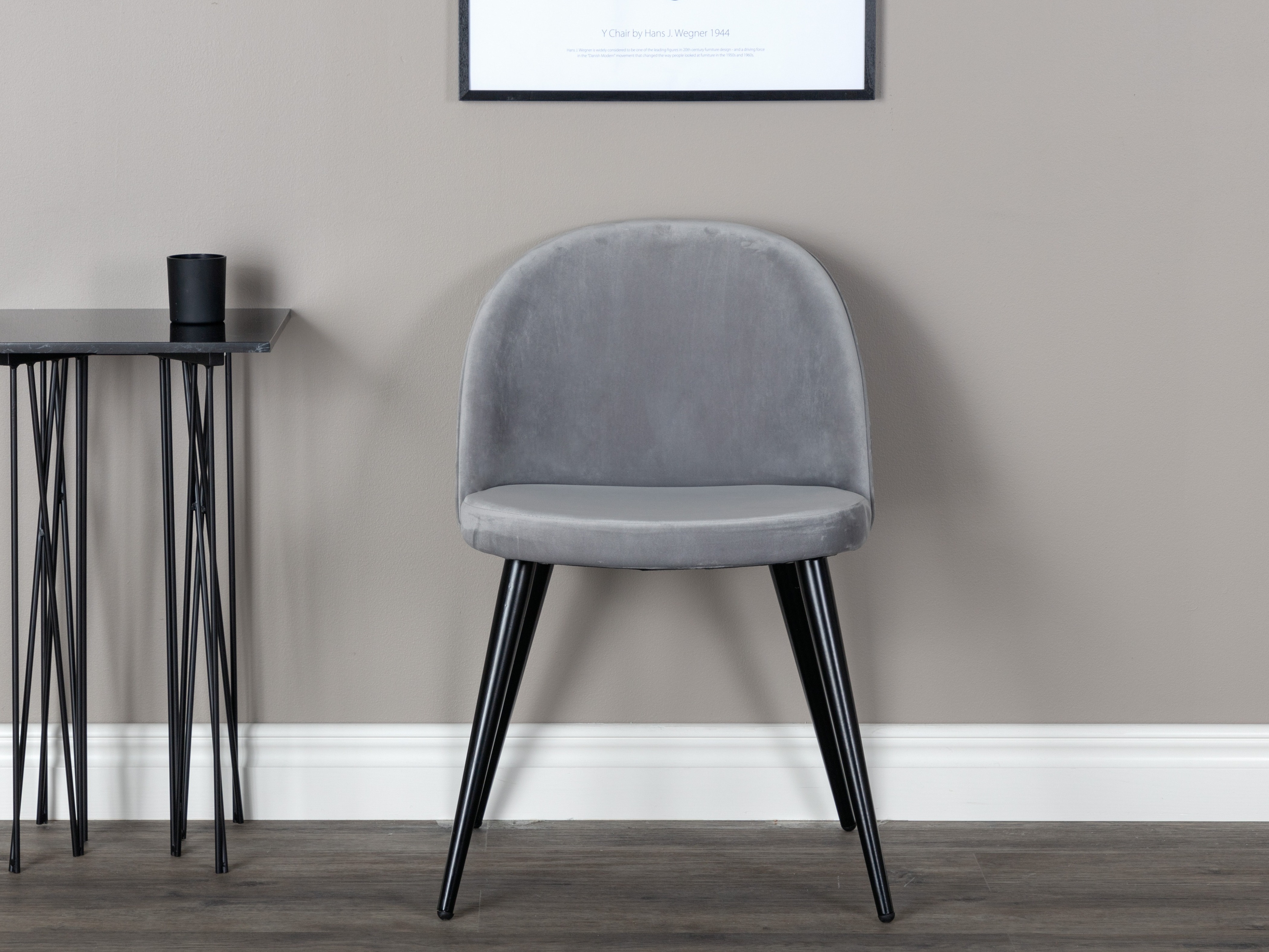 Stuhl Dallas 3809 (Grau + Schwarz)