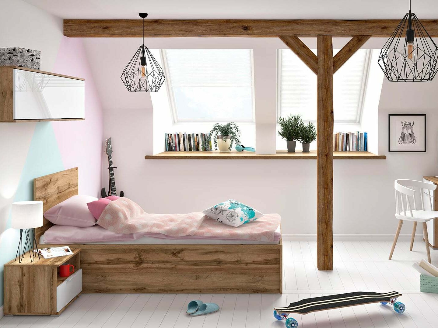 Bett Livevaro 126 (Wotan Eiche)