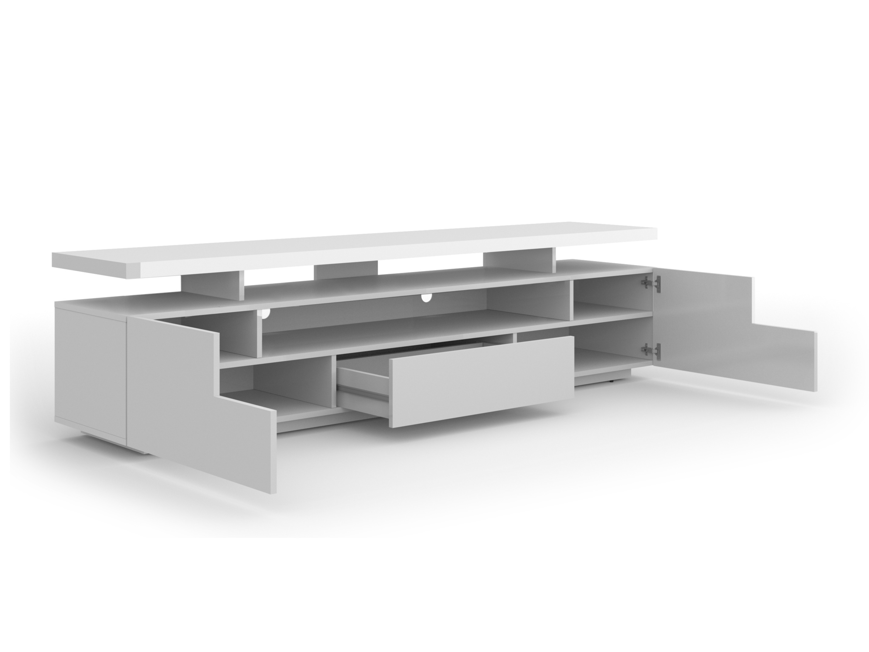 TV-Möbel Buffalo 175 (Weiß glänzend)
