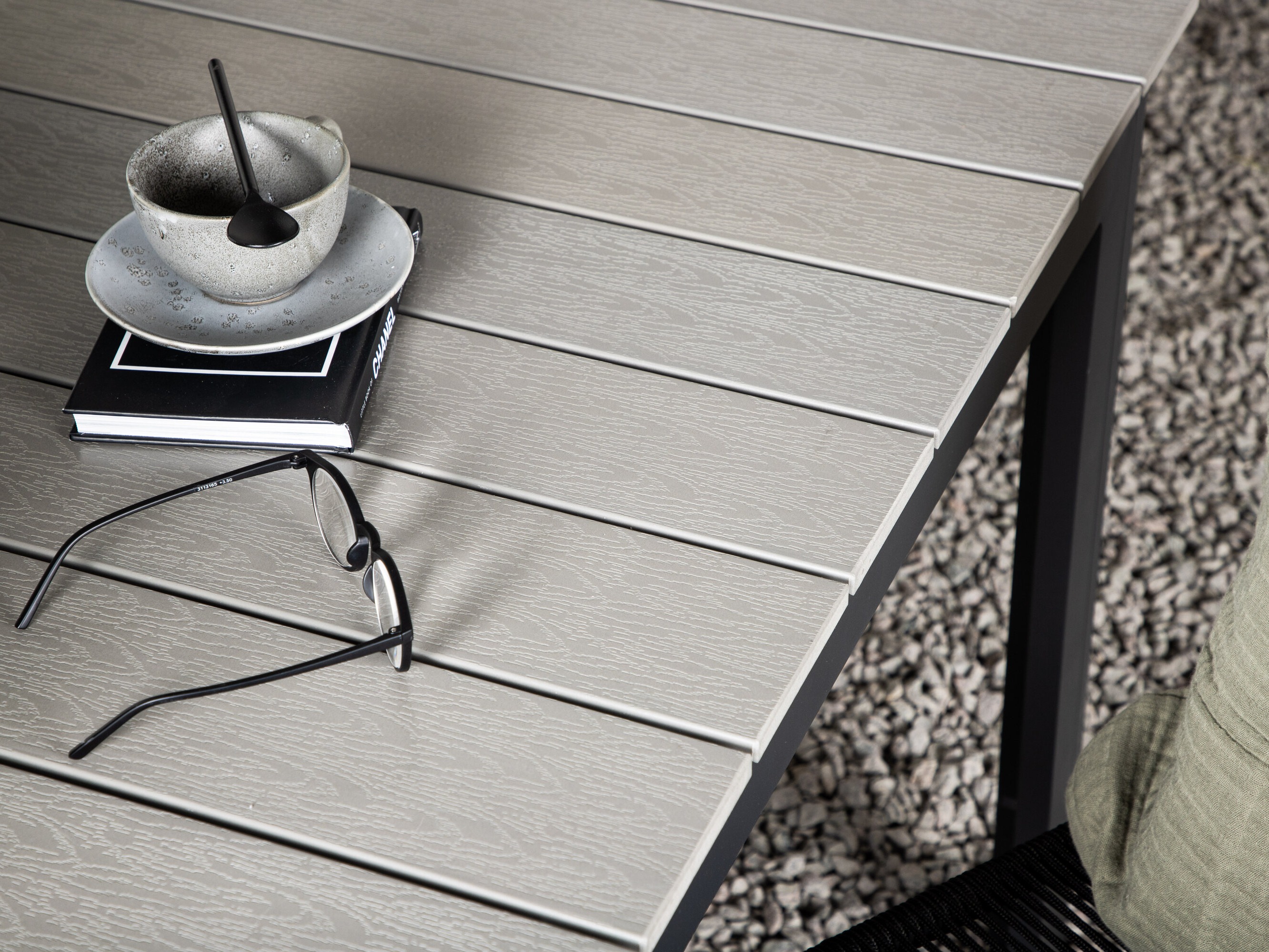 Gartentisch Dallas 665 (Grau + Schwarz)