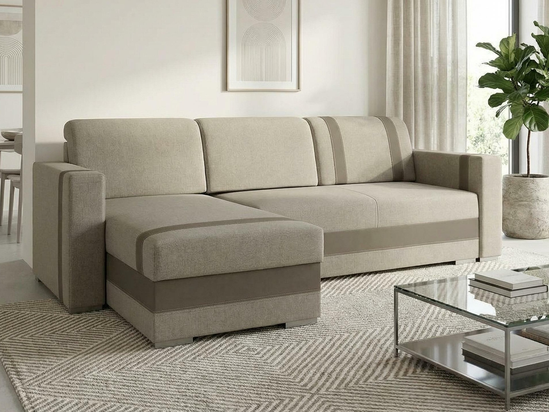 Ecksofa Edinburg 101 (Inari 26 + Cayenne 06)