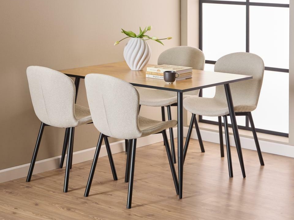 Tisch Norsica 289 (Wildeichenholzoptik + Schwarz)