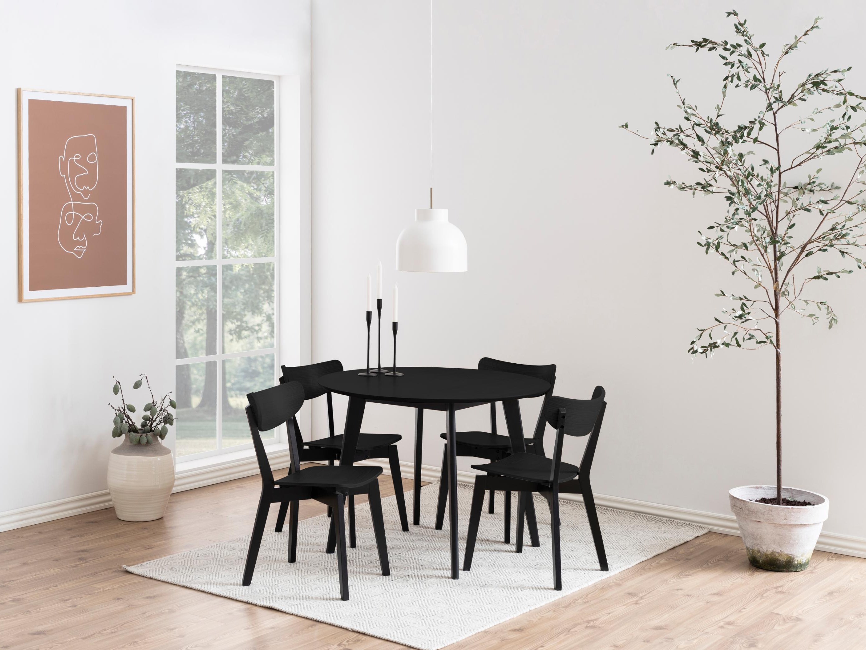 Tisch Norsica 310 (Eichenholzoptik schwarz + Schwarz)