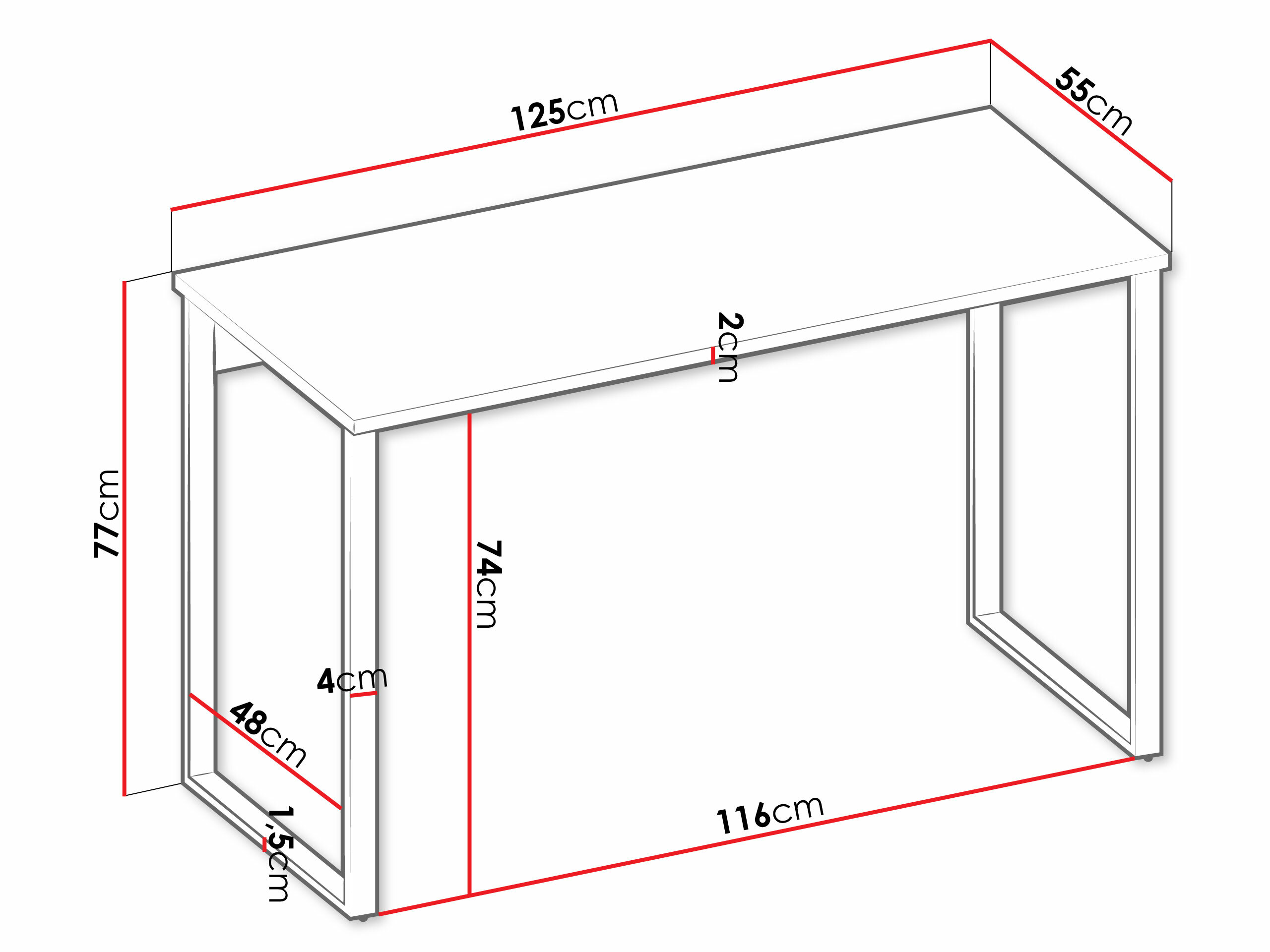 Bürotisch Tivseva 107