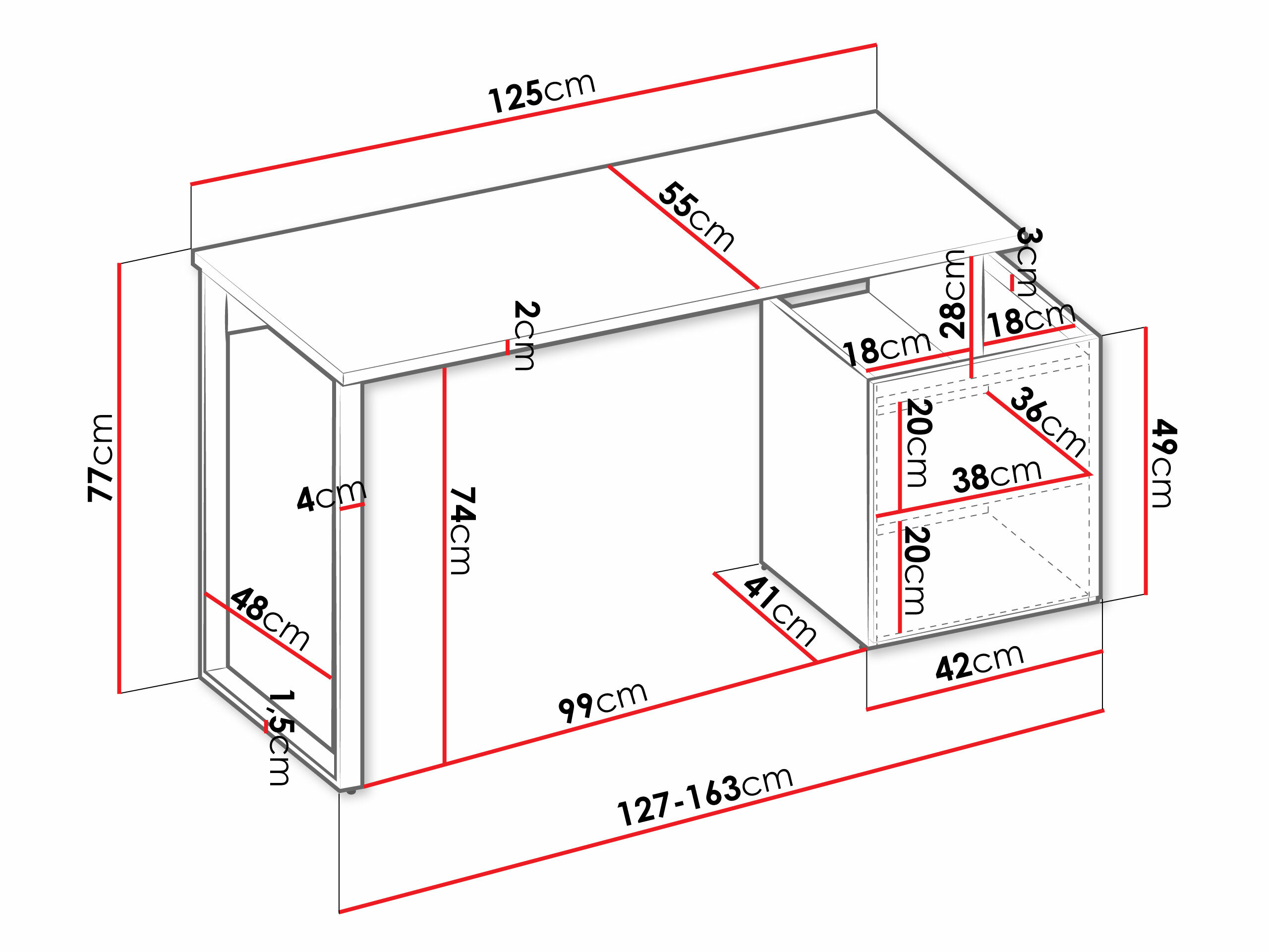 Bürotisch Tivseva 108