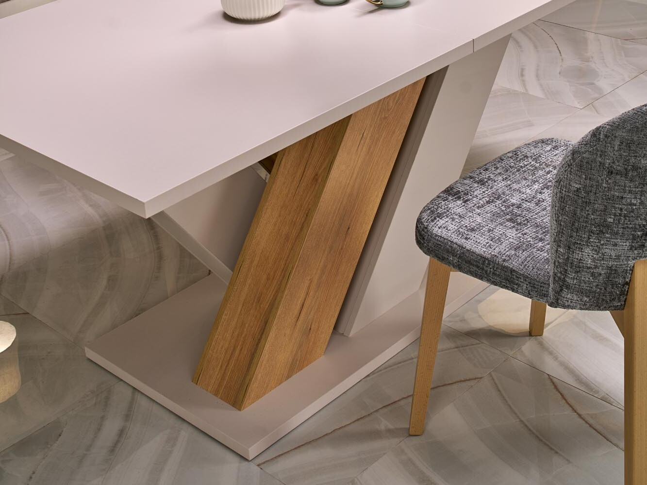 Tisch Houston 2091 (Kaschmir + Eiche Cremona)