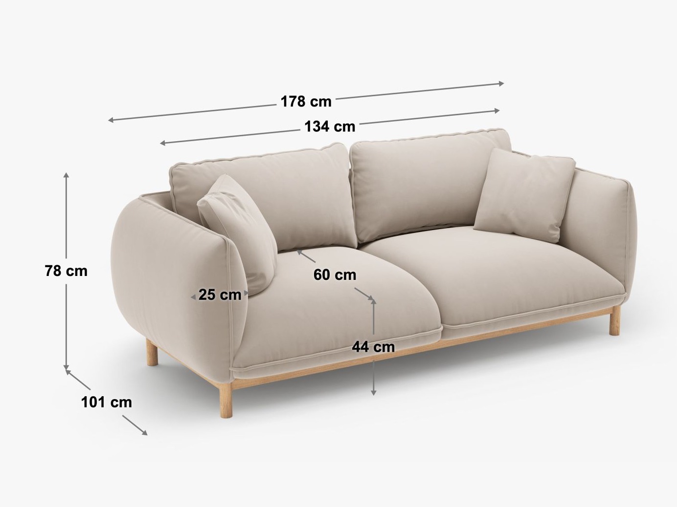 Sofa Romvese 100 (Wind 75)