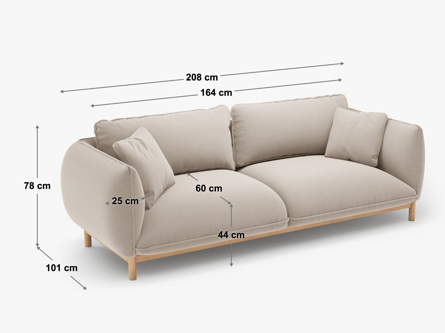 Sofa Romvese 101 (Casino Schwarz)