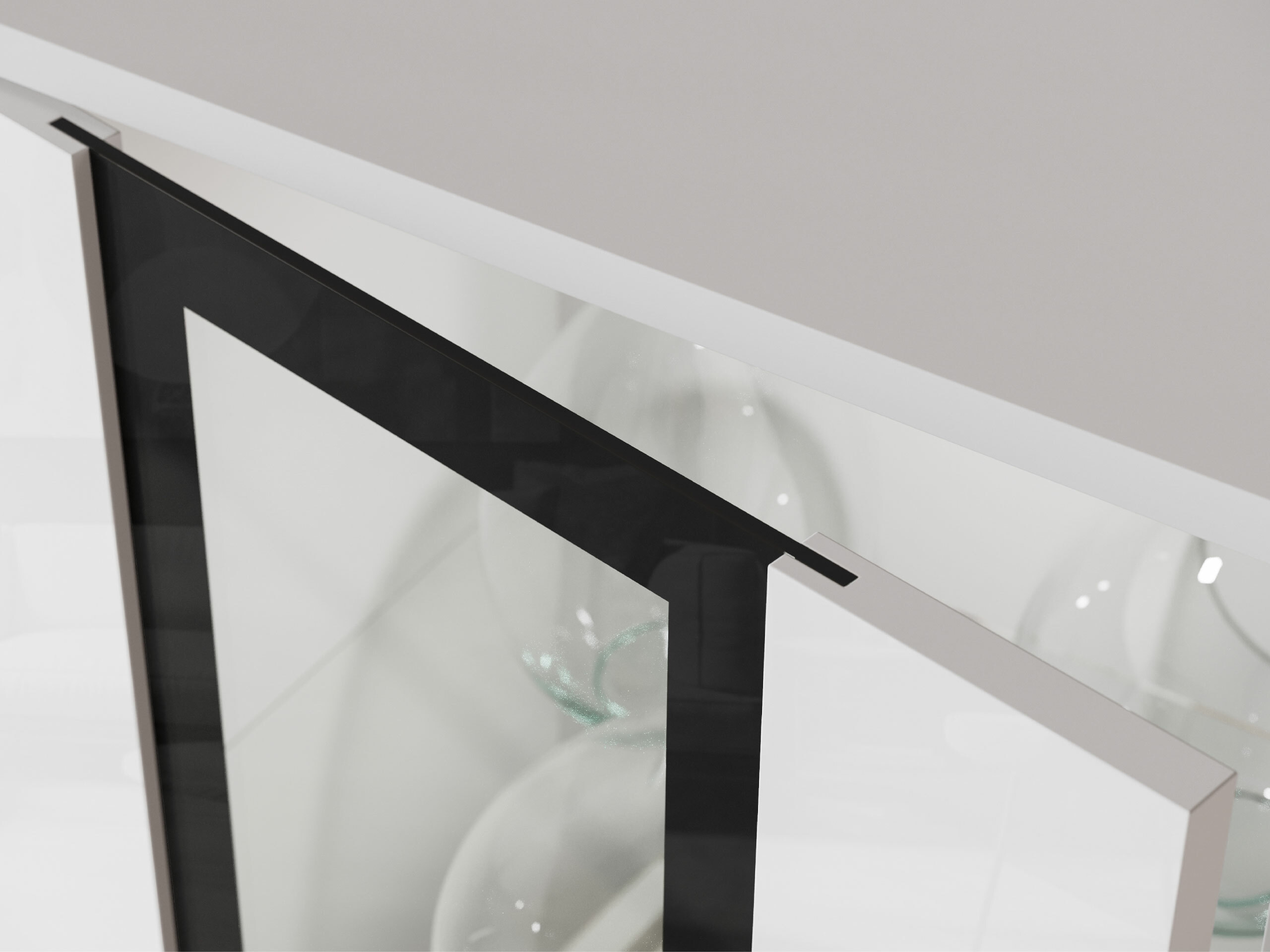 Wohnzimmer-Sets Torcame 103 (Weiß + Weiß glänzend)