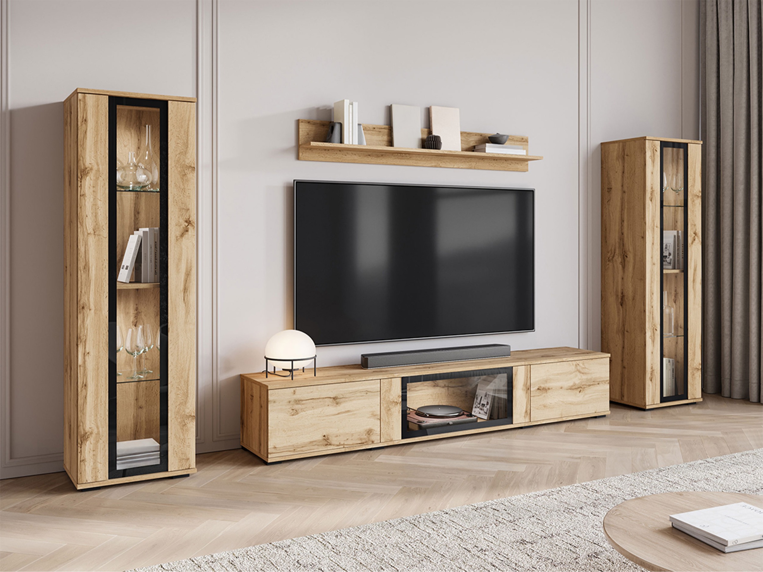 Wohnzimmer-Sets Torcame 103 (Wotan Eiche)