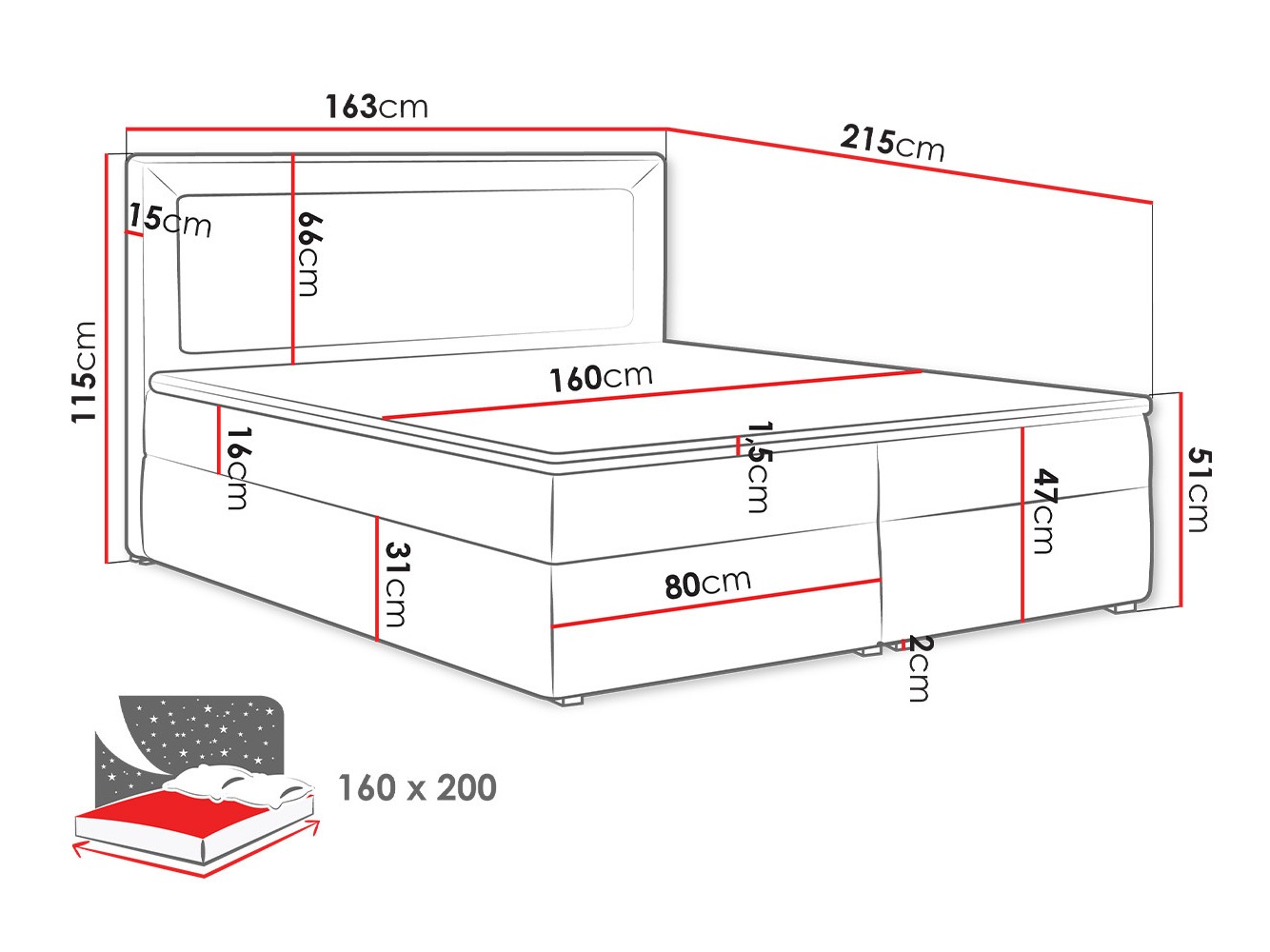 Boxspringbett Pomona 112 (Victoria 14 867)