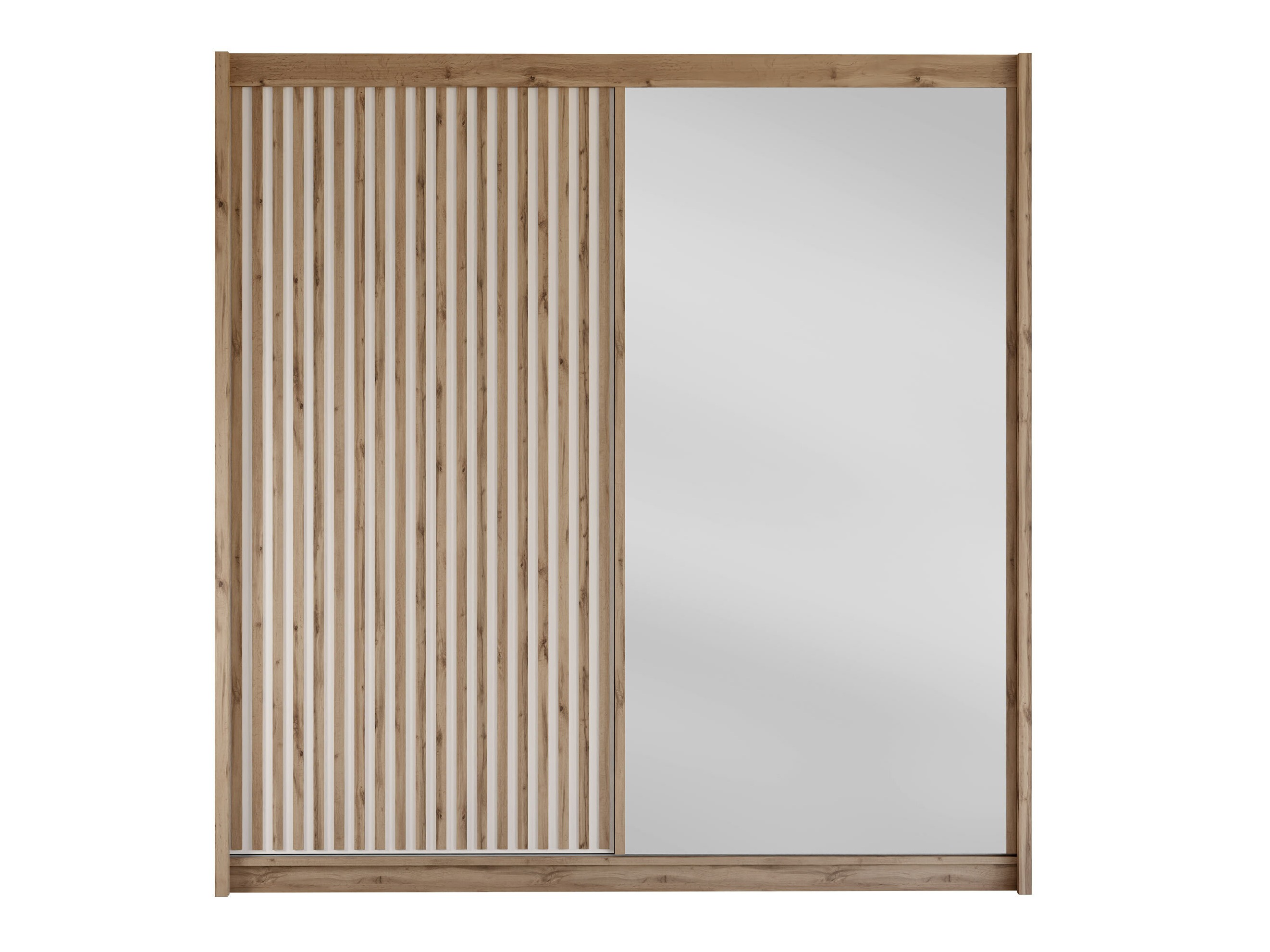 Kleiderschrank Gemes (Kaschmir + Wotan Eiche)