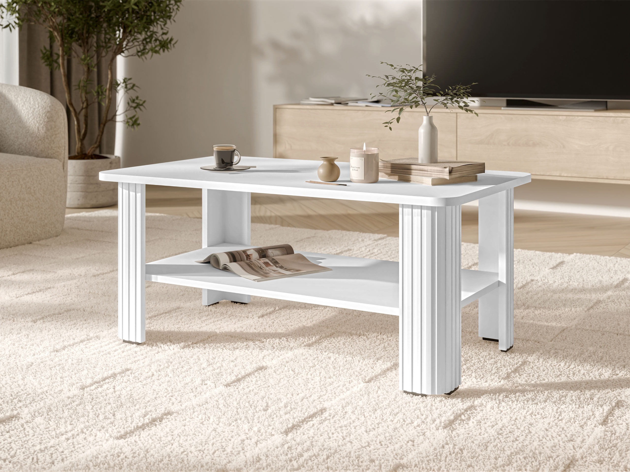 Couchtisch Charlotte 213 (Weiß)