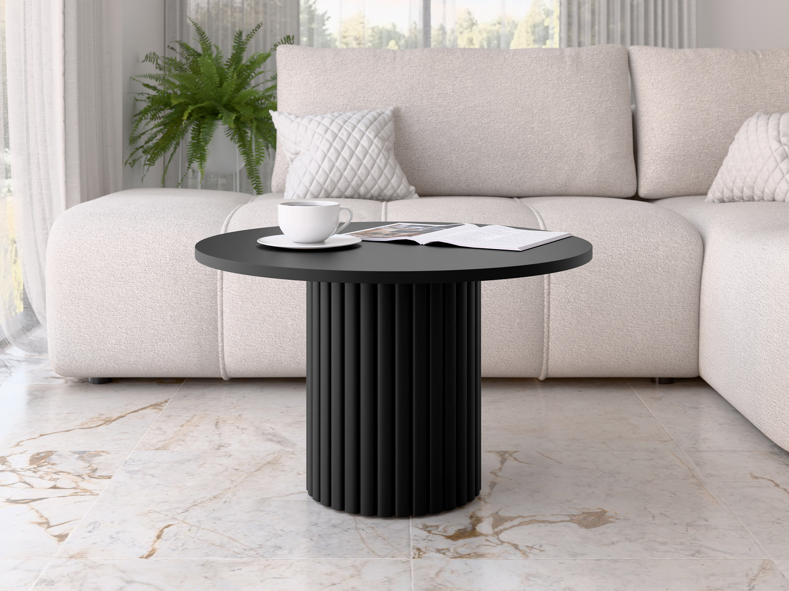 Couchtisch Dearborn 107 (Schwarz)