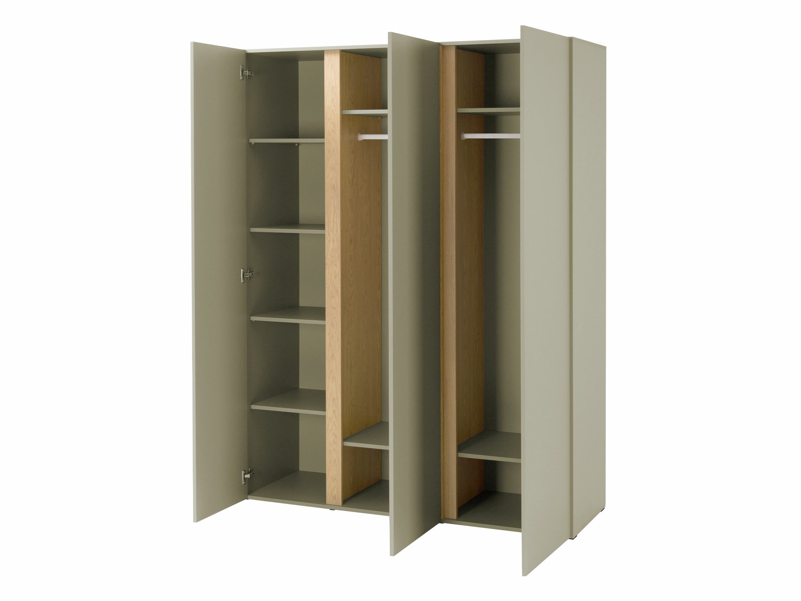 Kleiderschrank Fiosono 100 (Eukalyptus + Eichenholzoptik)