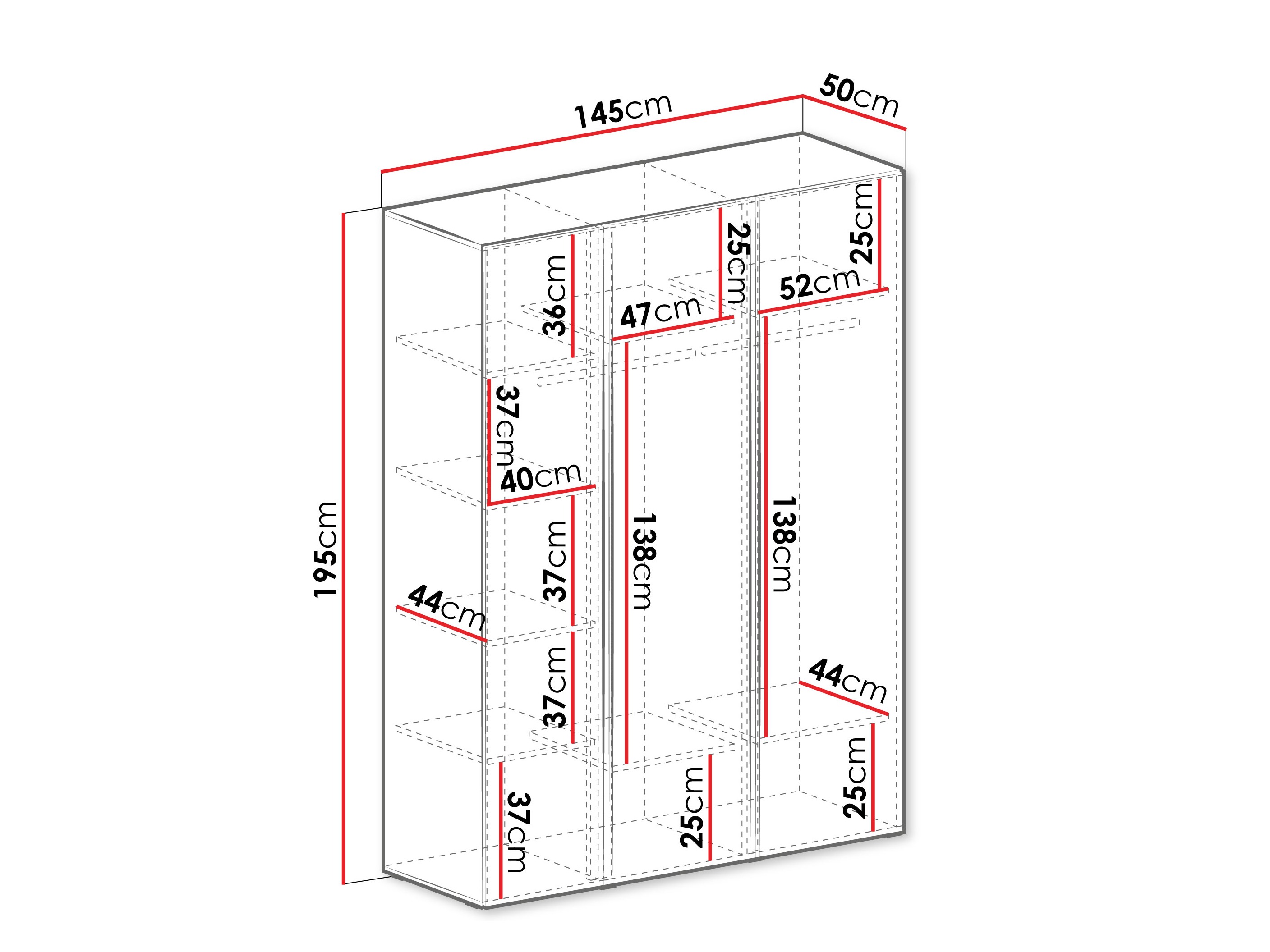 Kleiderschrank Fiosono 100 (Eukalyptus + Eichenholzoptik)