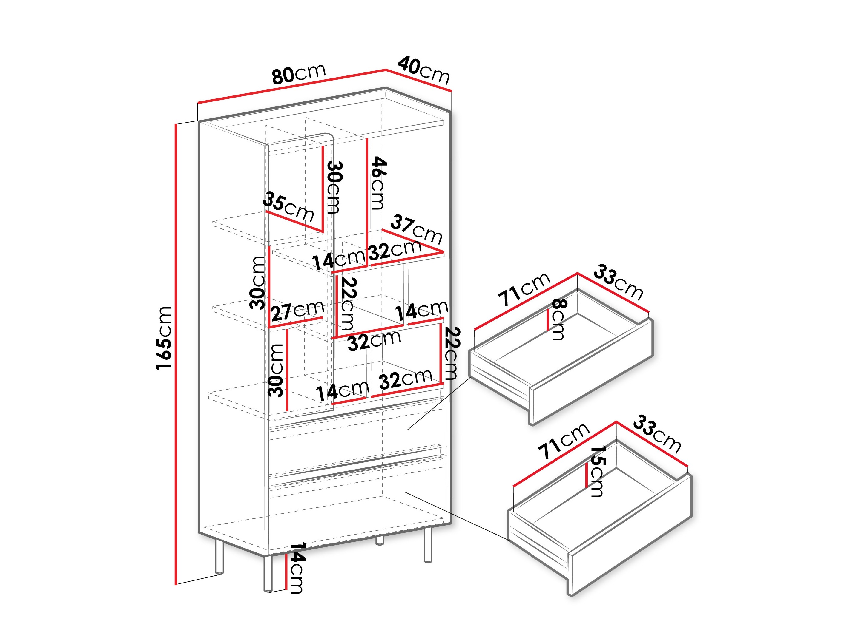 Regal Fiosono 105 (Staubiges Grün + Eichenholzoptik)