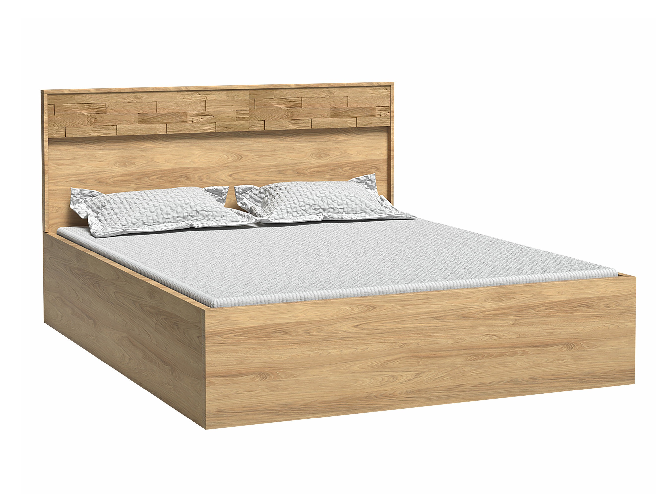 Bett Etrmoni 113 (Helles Holz + Eichenholzoptik)