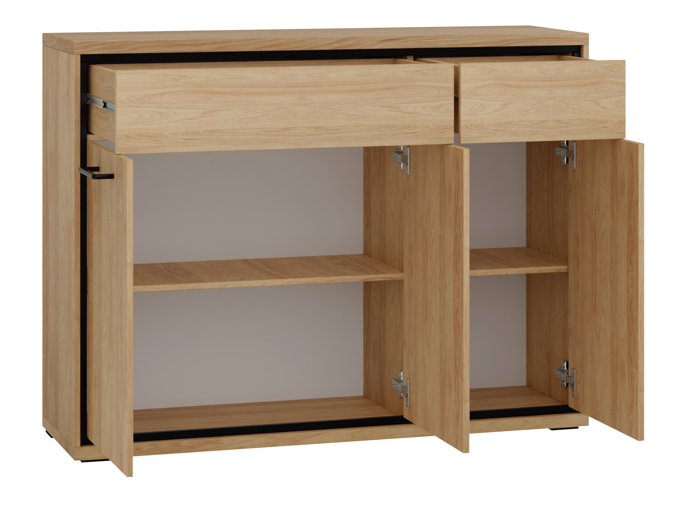 Kommoden Etrmoni 104 (Helles Holz + Eichenholzoptik)