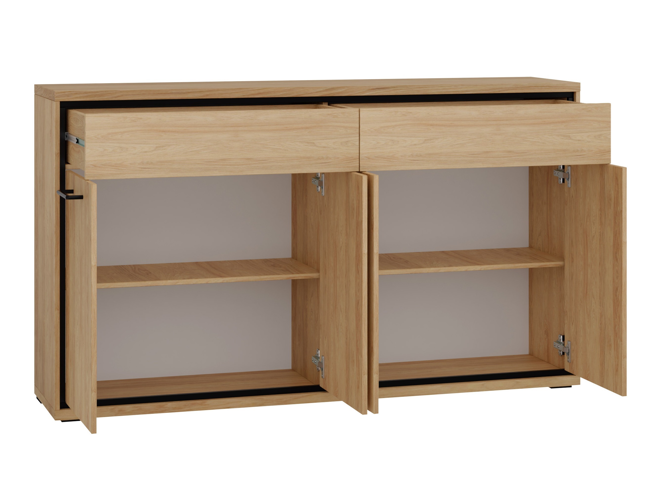 Kommoden Etrmoni 105 (Helles Holz + Eichenholzoptik)