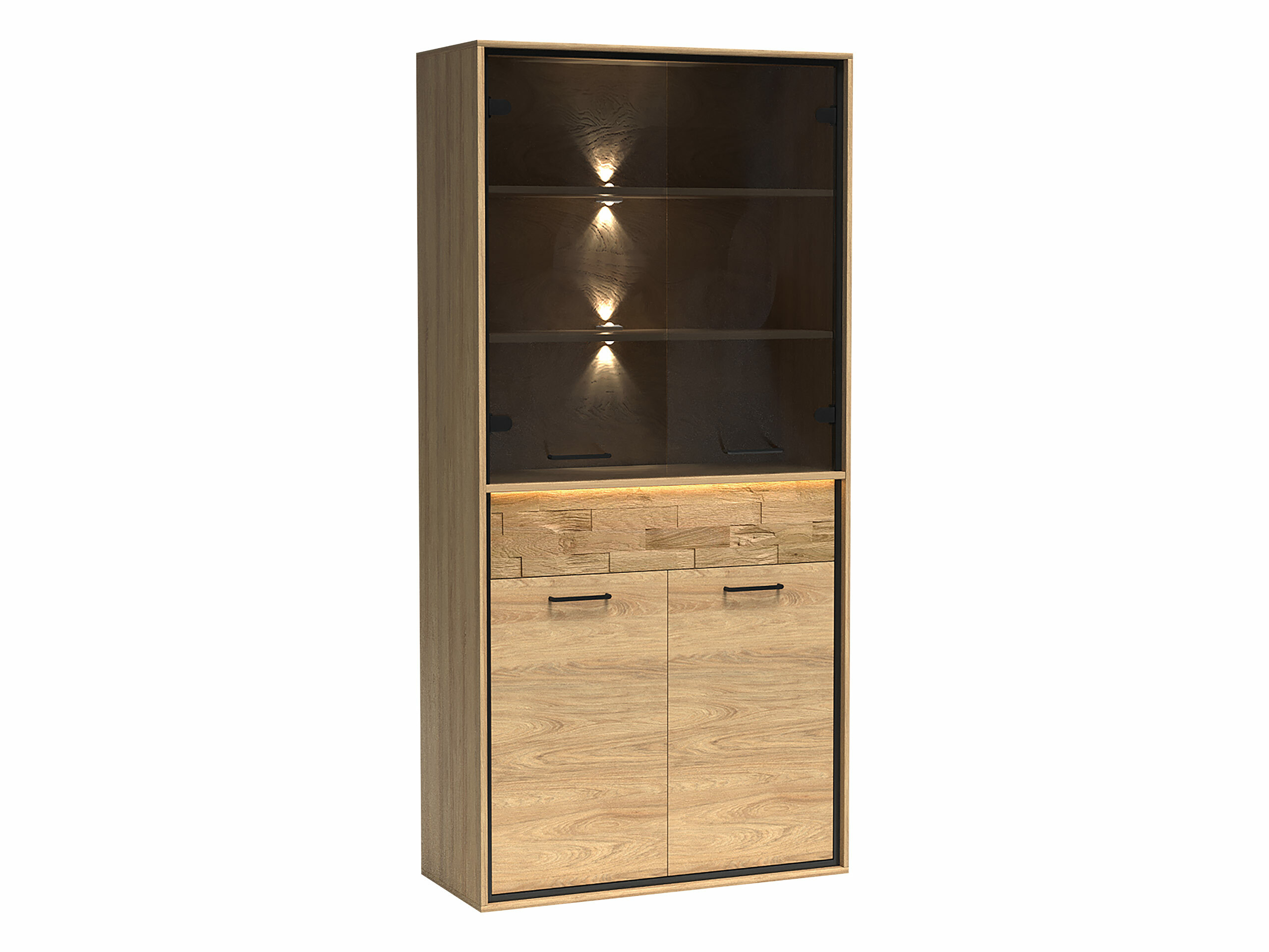 Regal Etrmoni 102 (Helles Holz + Eichenholzoptik)