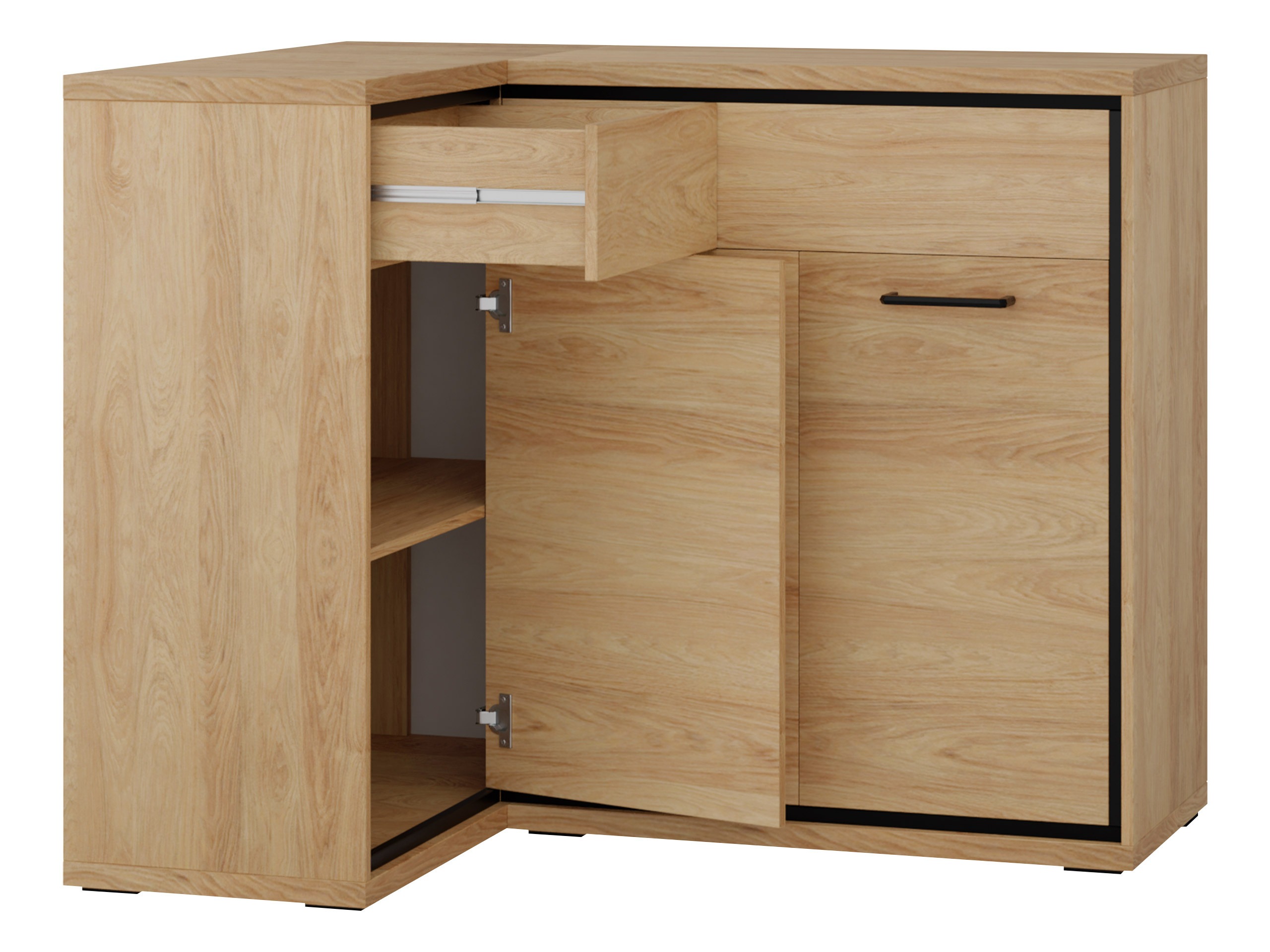 Eckige Kommode Etrmoni 121 (Helles Holz)