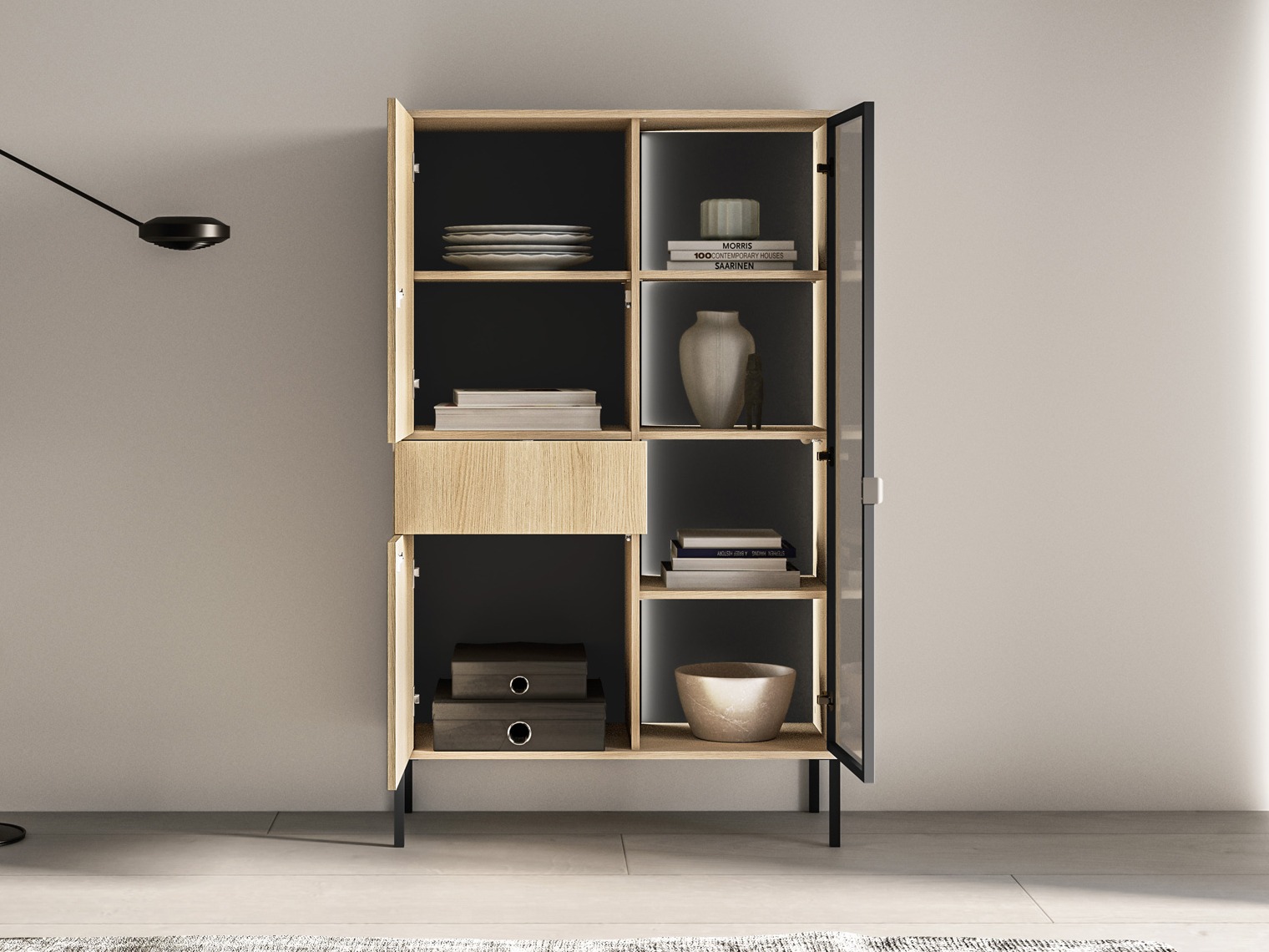 Regal Virsalo 100 (Eichenholzoptik)