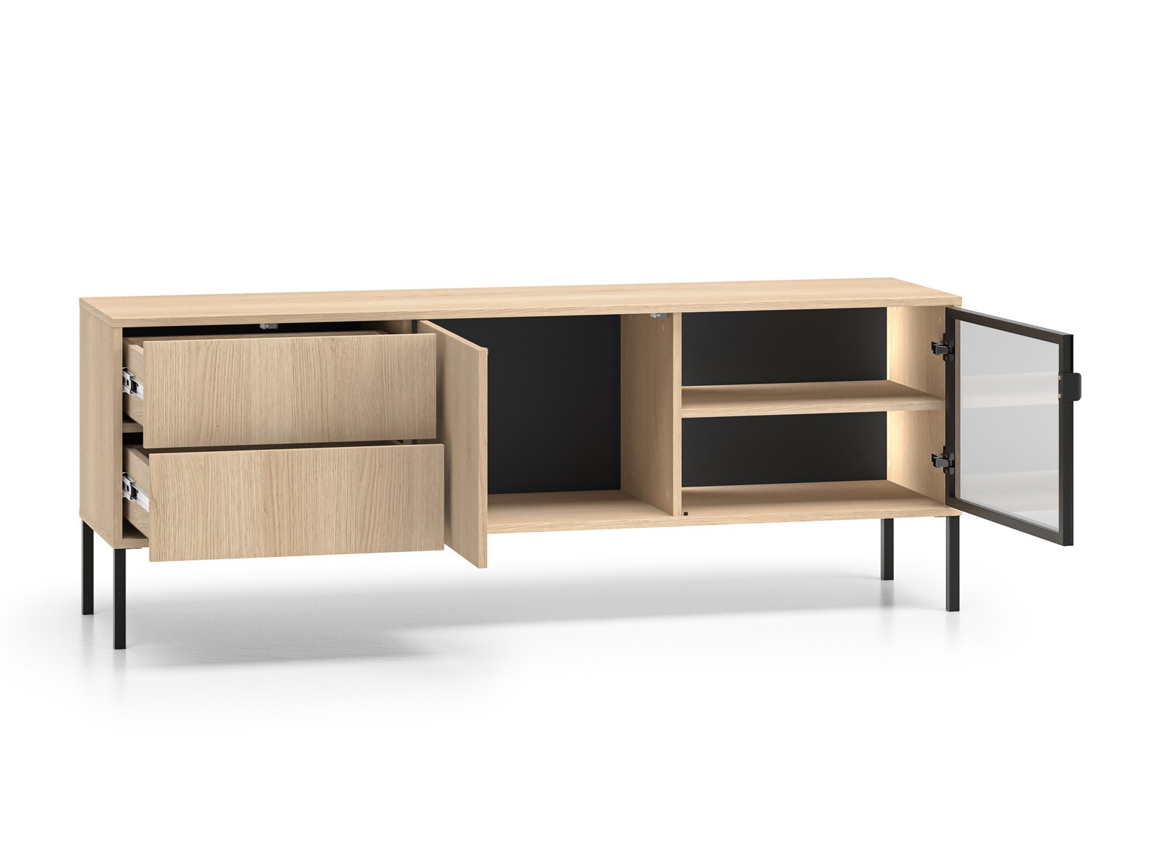 Wohnzimmer-Sets Virsalo 105 (Eichenholzoptik)