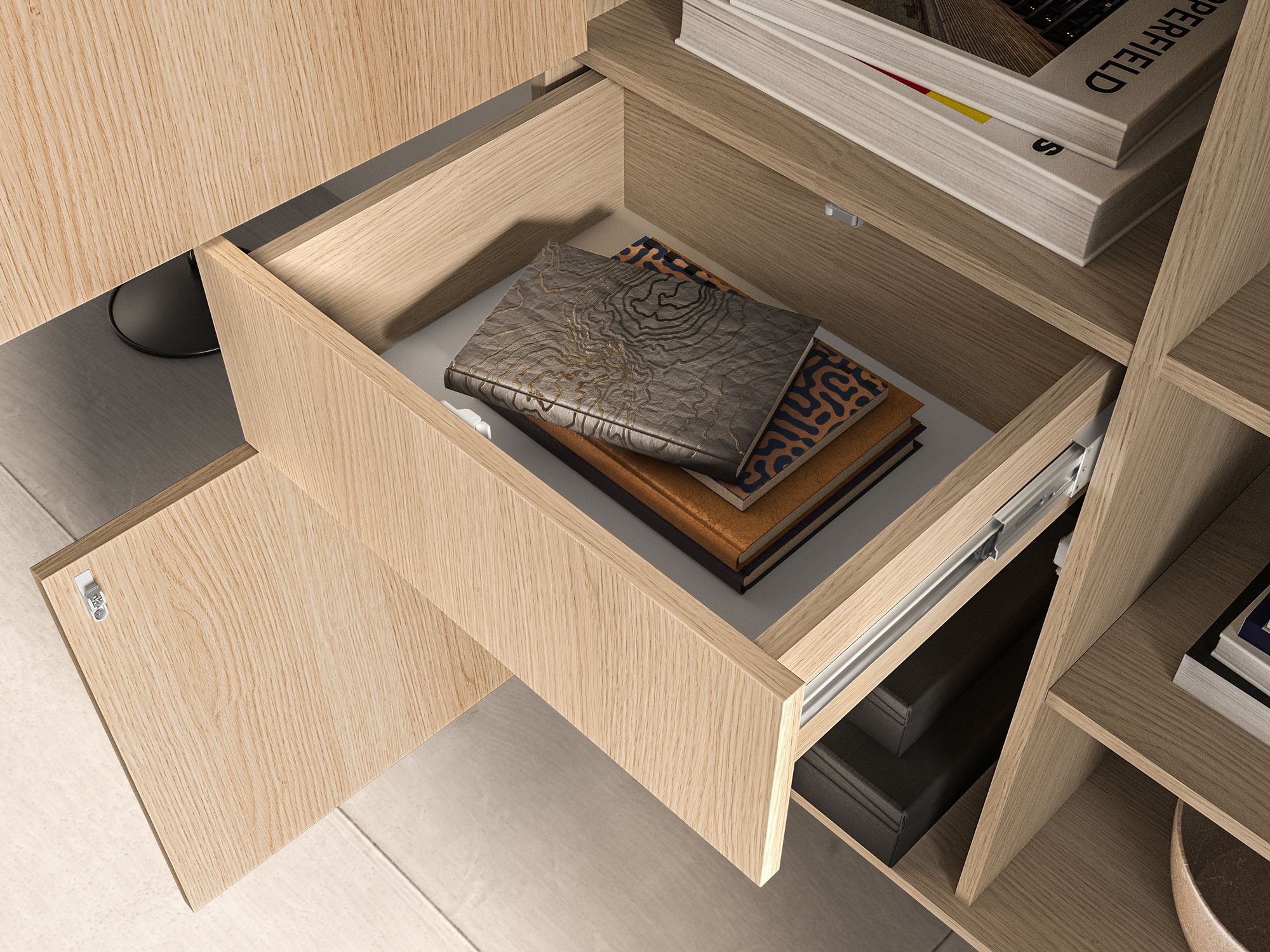 Wohnzimmer-Sets Virsalo 105 (Eichenholzoptik)