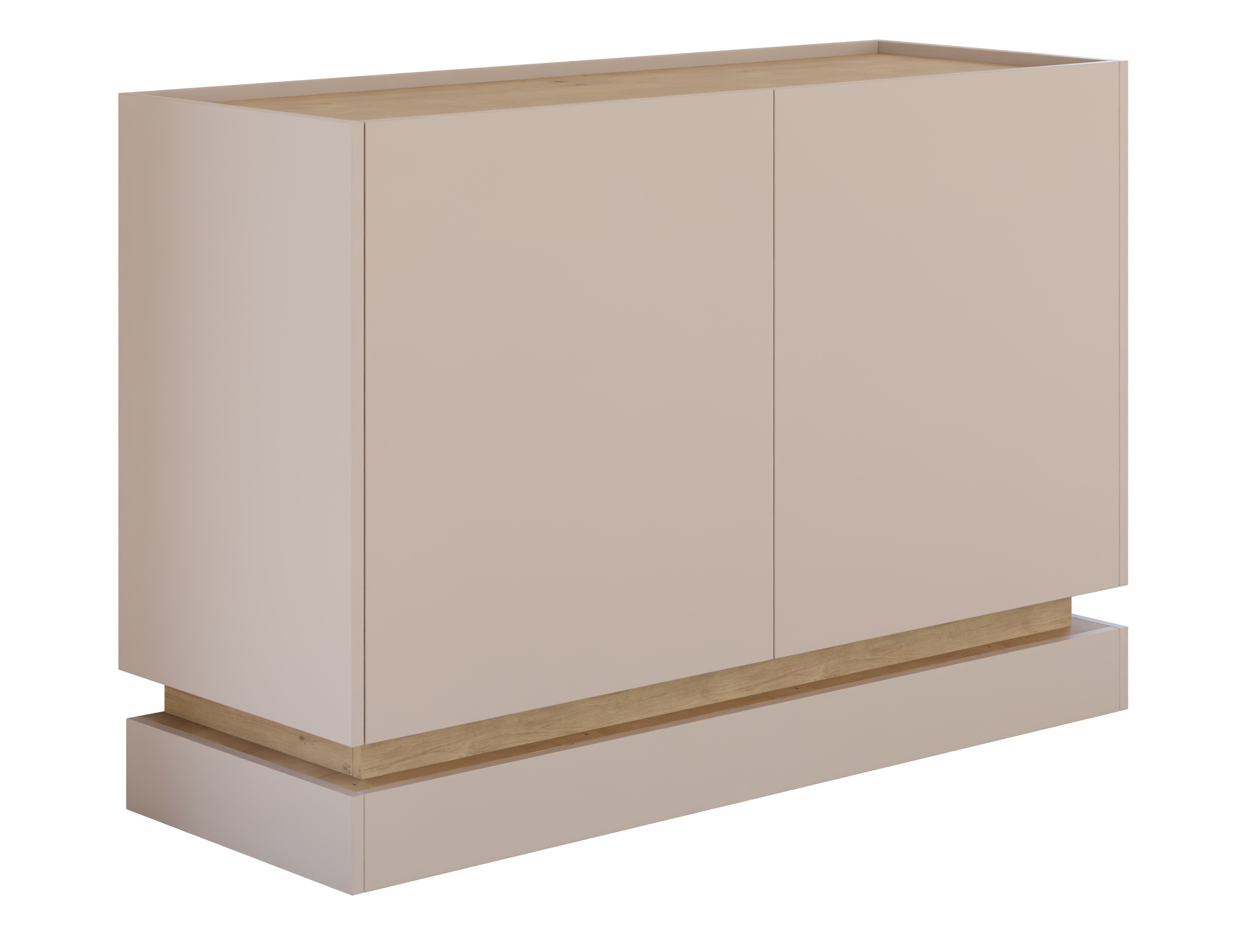 Sideboard Comfivo Tilia (Hellbraun + Eichenholzoptik)