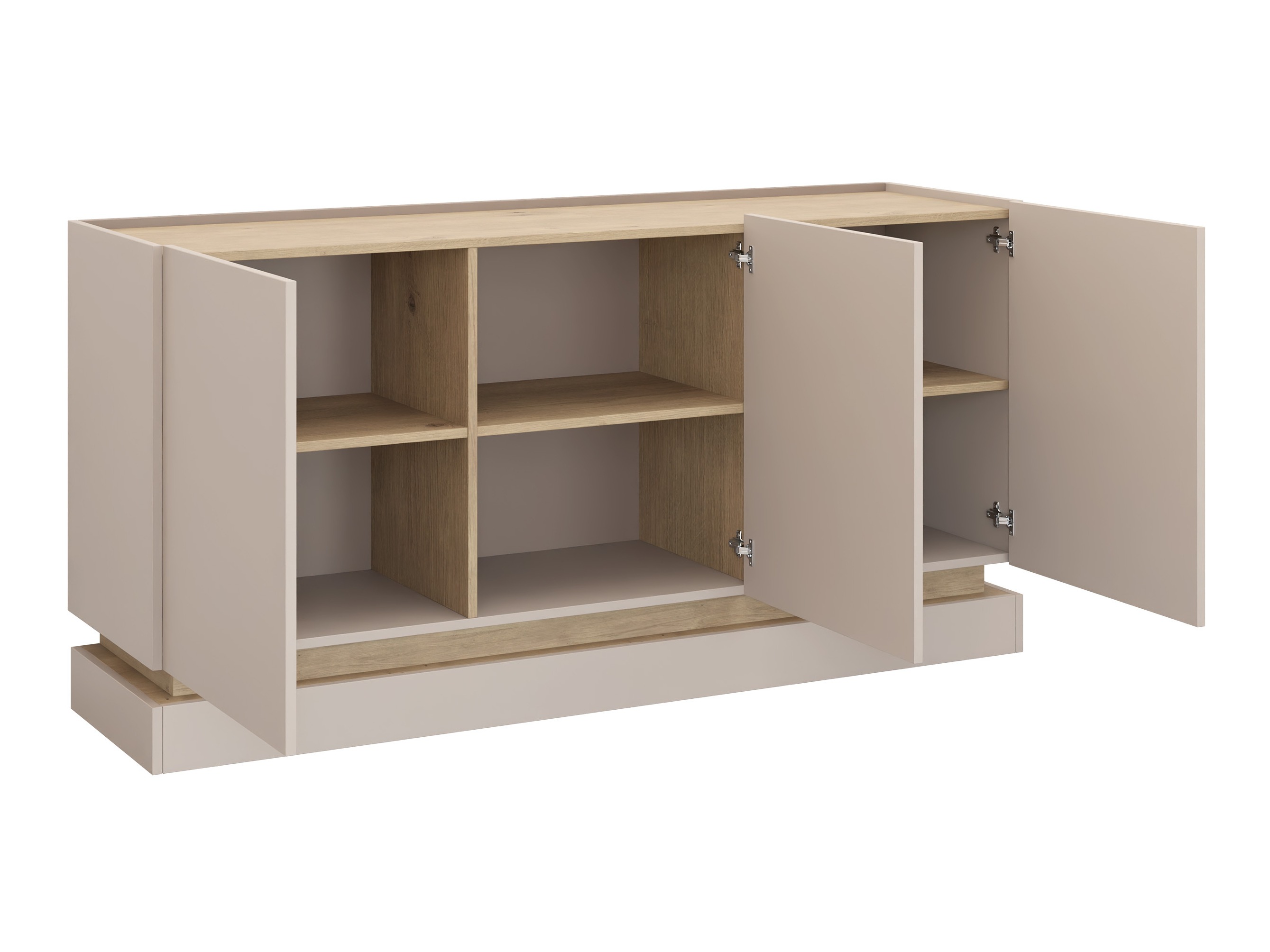 Sideboard Comfivo Tilia I (Kaschmir + Eichenholzoptik)