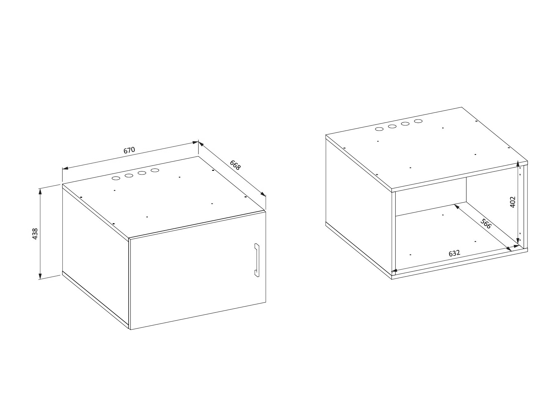 Wandhängeschrank für Badezimmer Novdele 104 (Kaschmir)