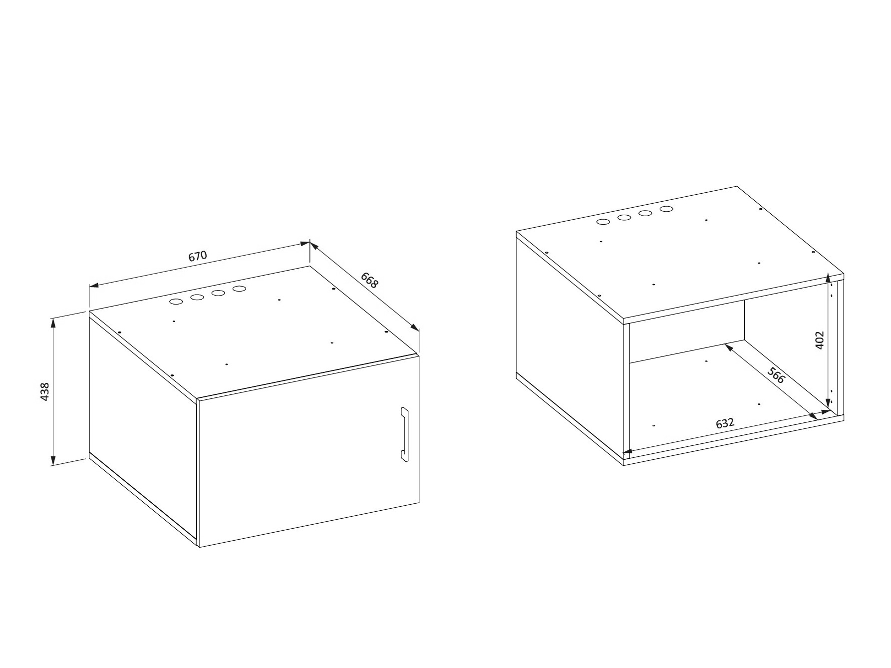 Wandhängeschrank für Badezimmer Novdele 104 (Weiß)