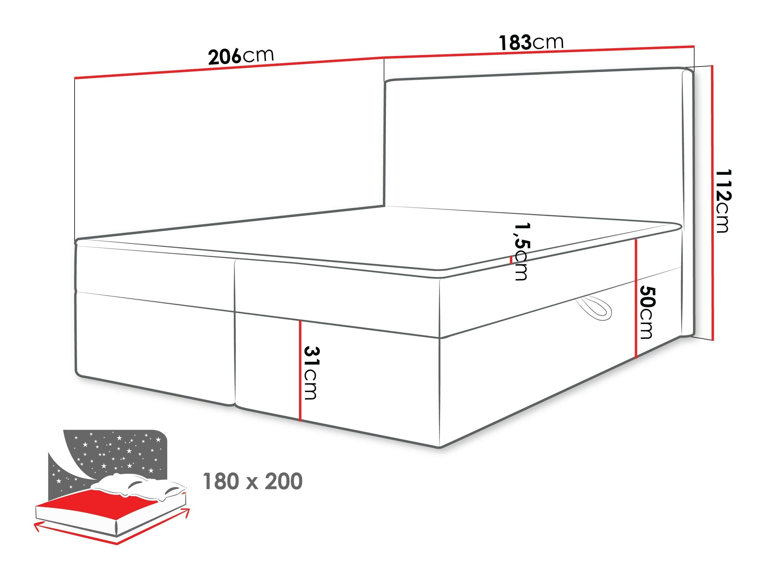 Boxspringbett Comfivo Arbitas (Ambience 04)
