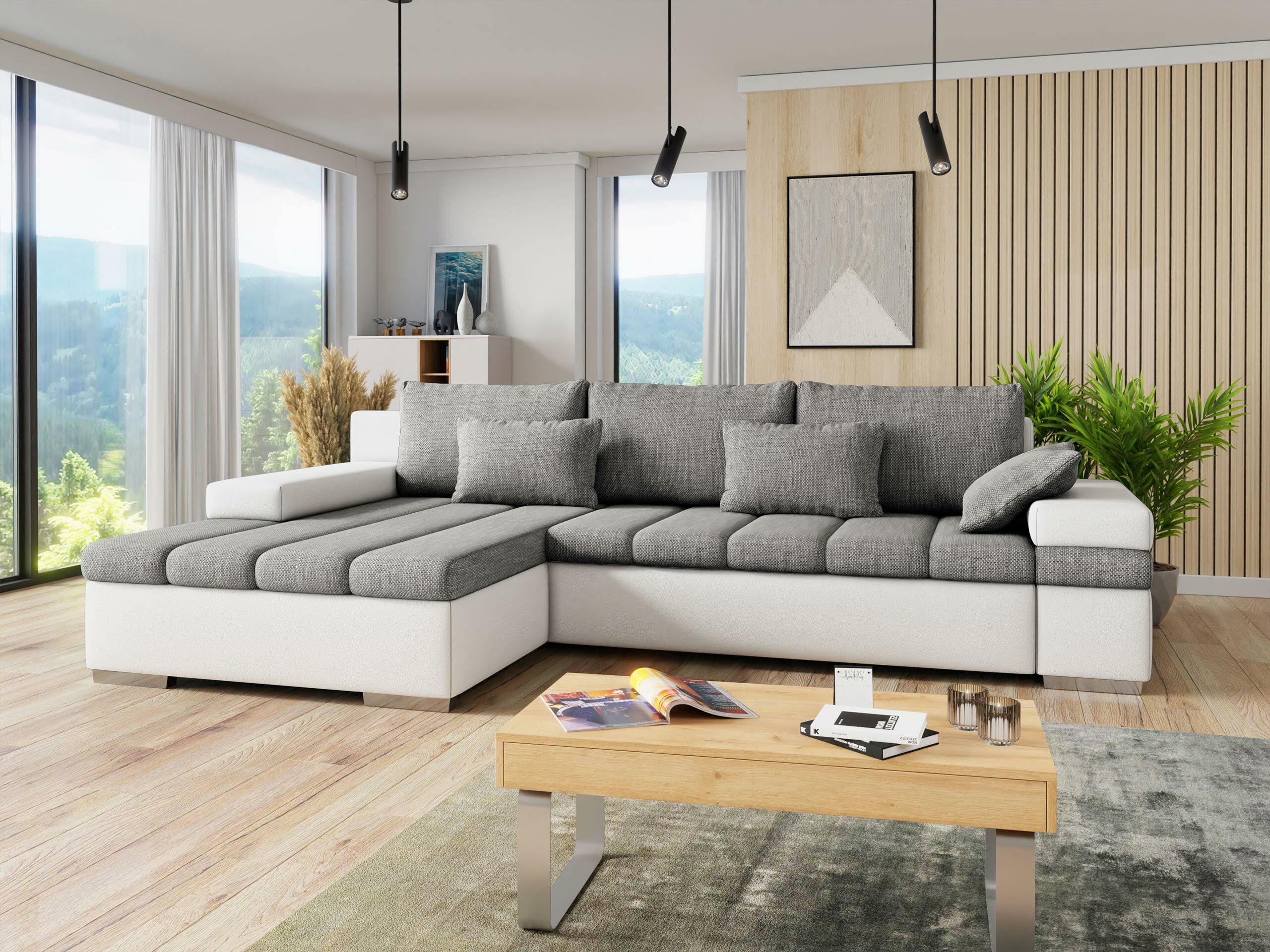 Ecksofa Comfivo Olivetum (Links)