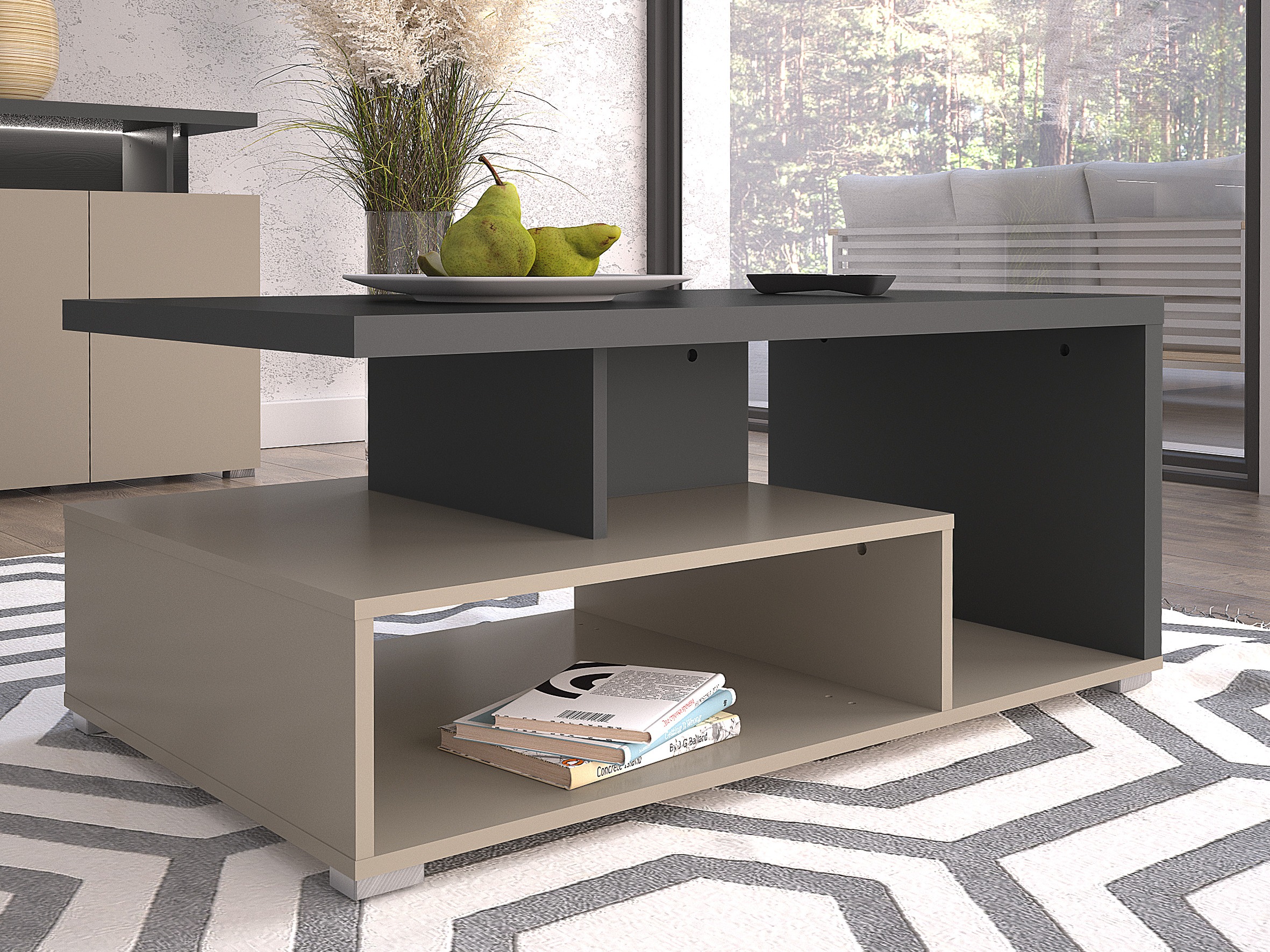 Couchtisch Virvele 108 (Congo + Anthrazit)