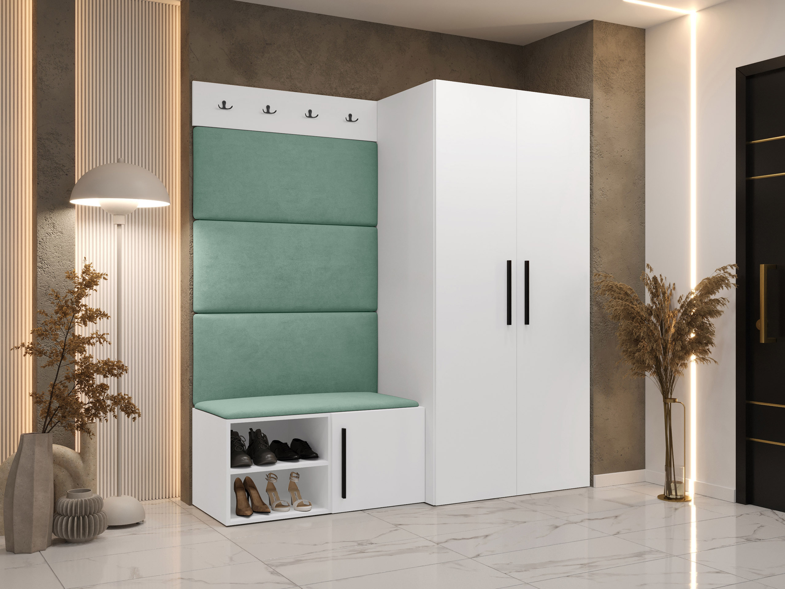 Flurgarnitur Nitos I (Weiß)