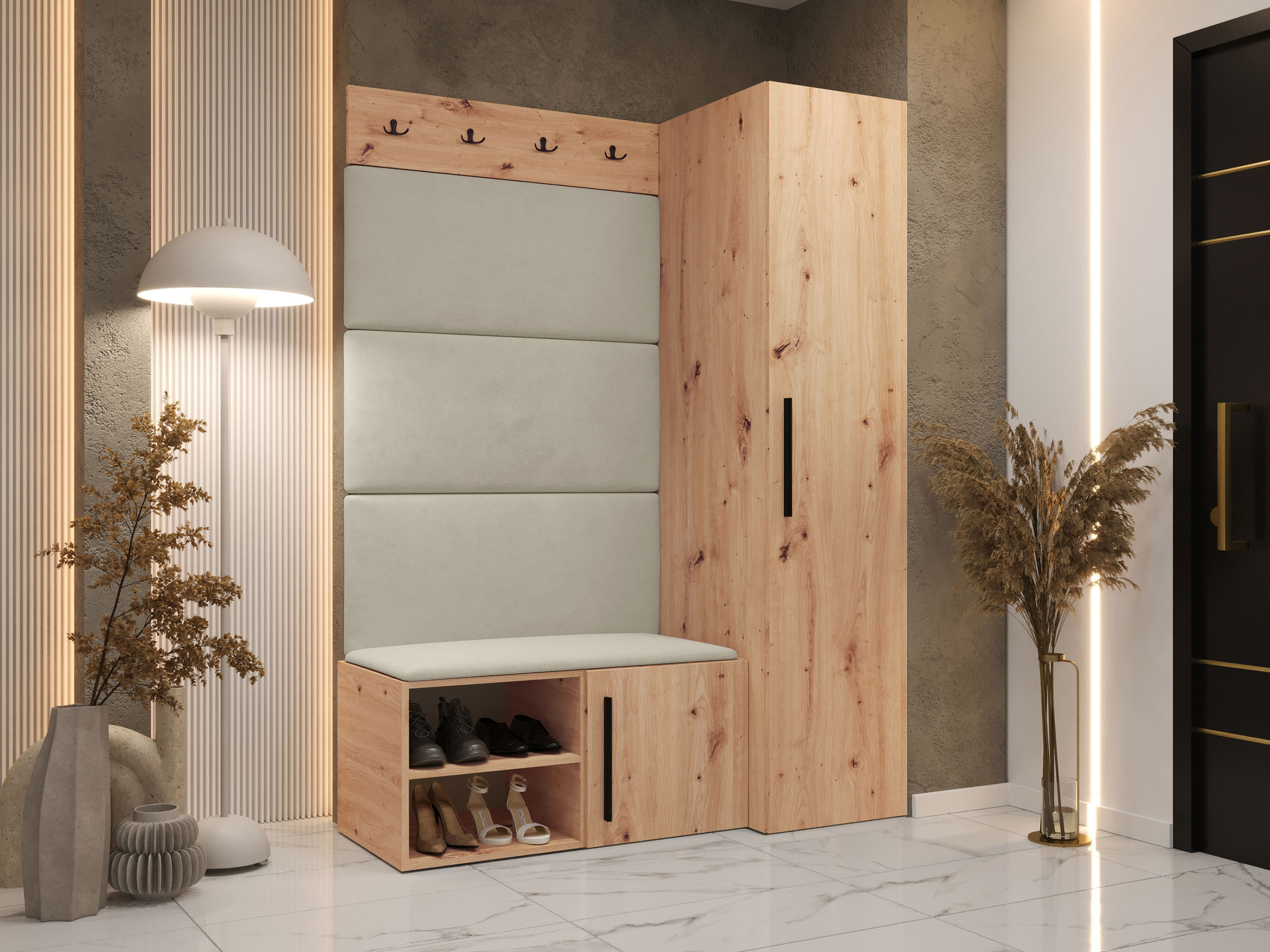 Flurgarnitur Nitos II (Artisan Eichenholzoptik)