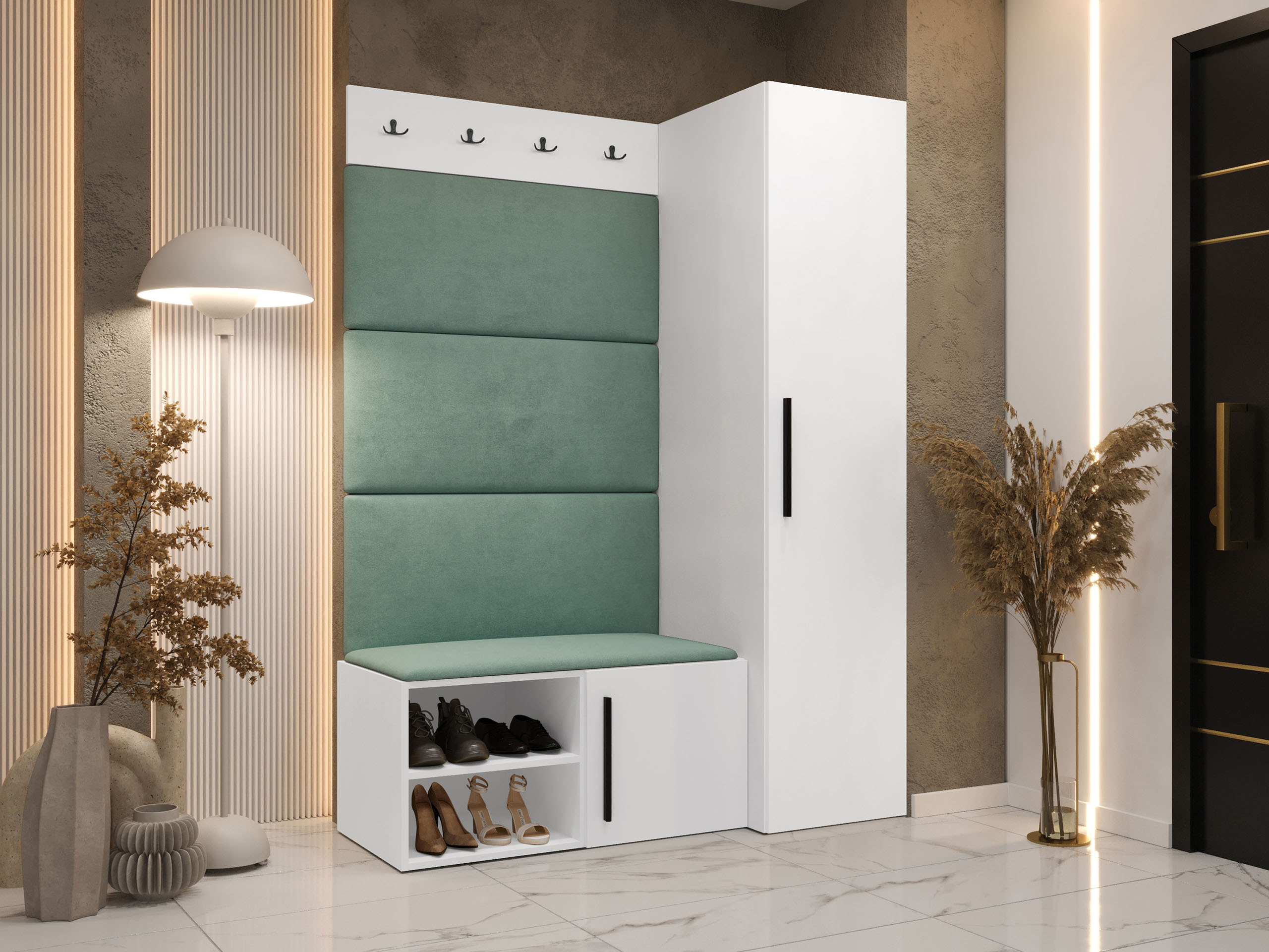 Flurgarnitur Nitos II (Weiß)