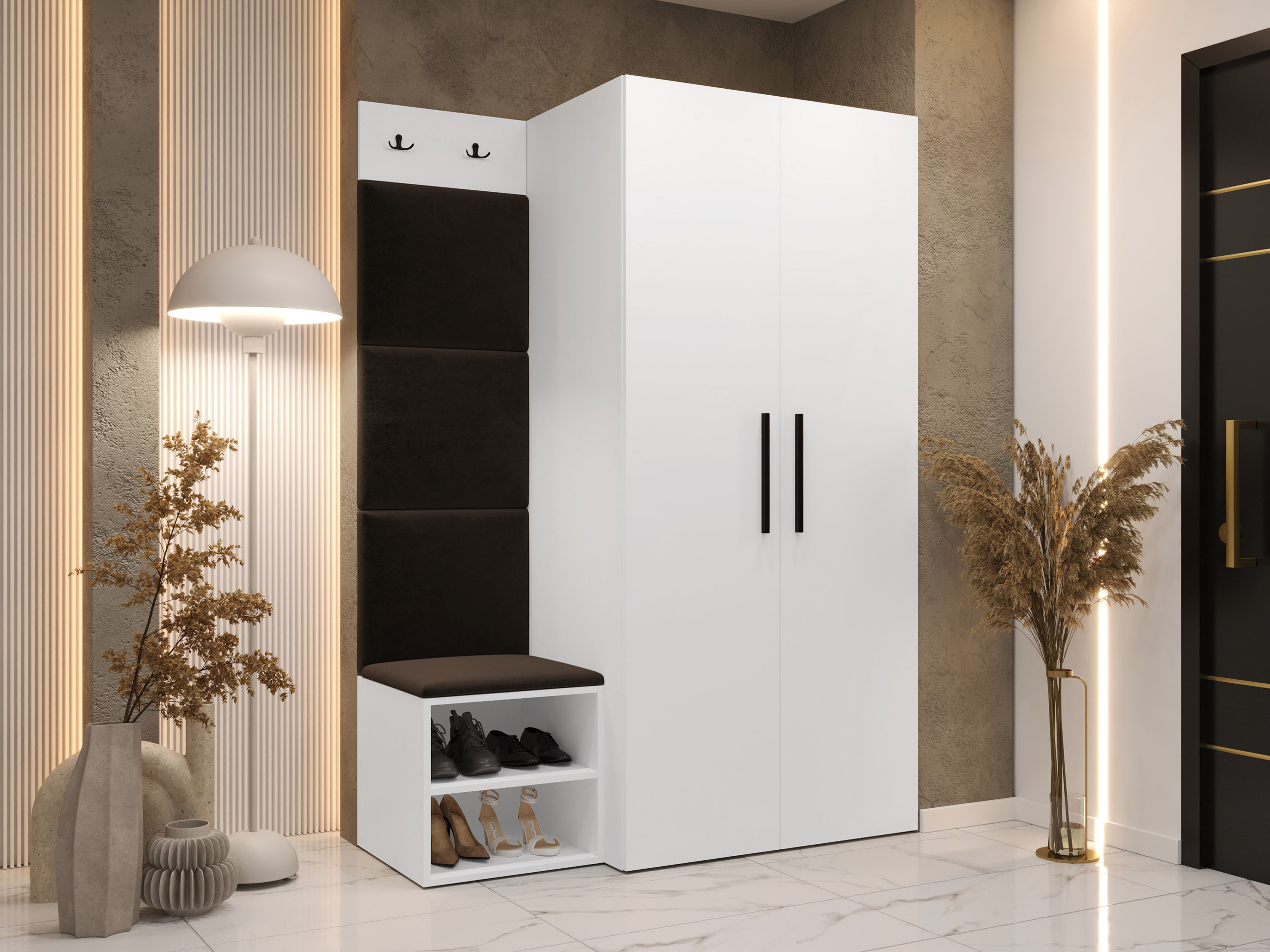 Flurgarnitur Nitos IV (Weiß)