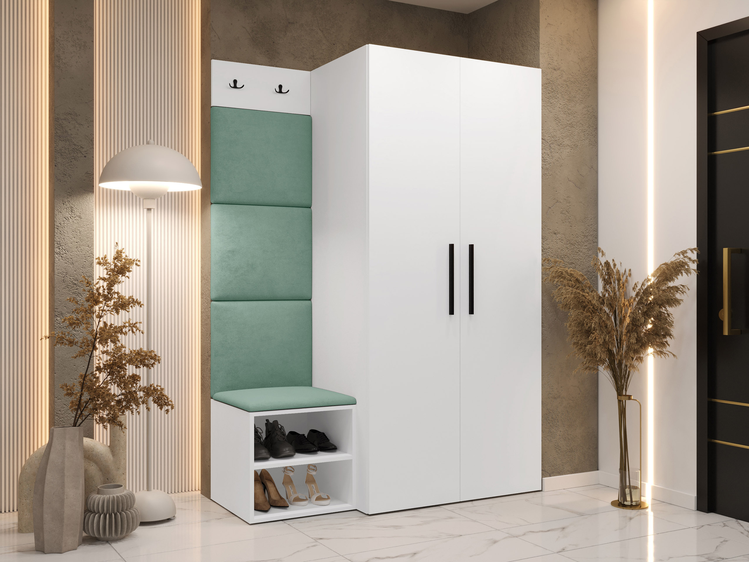 Flurgarnitur Nitos IV (Weiß)