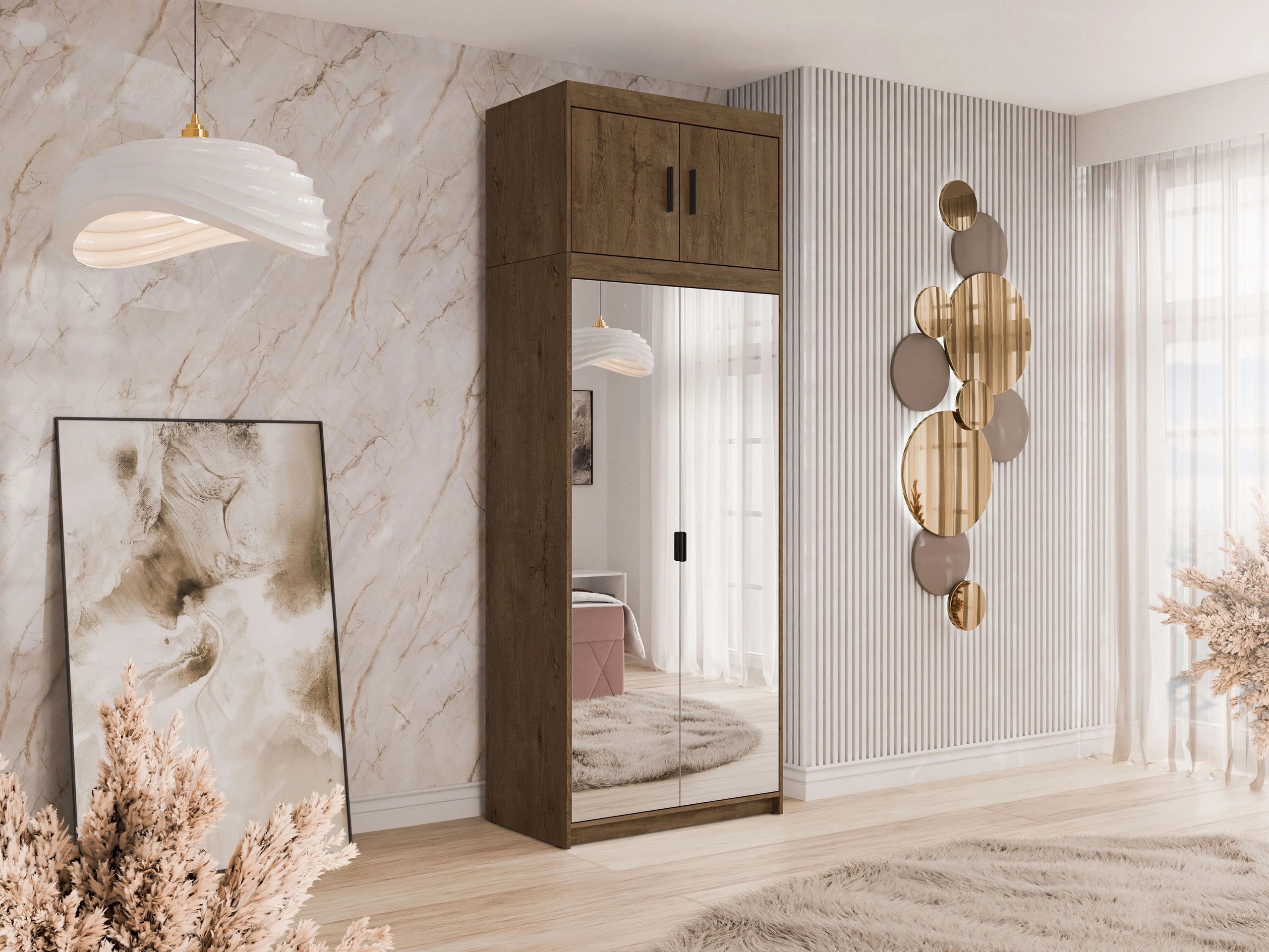 Kleiderschrank Novduni 119 (Lefkas-Eiche)