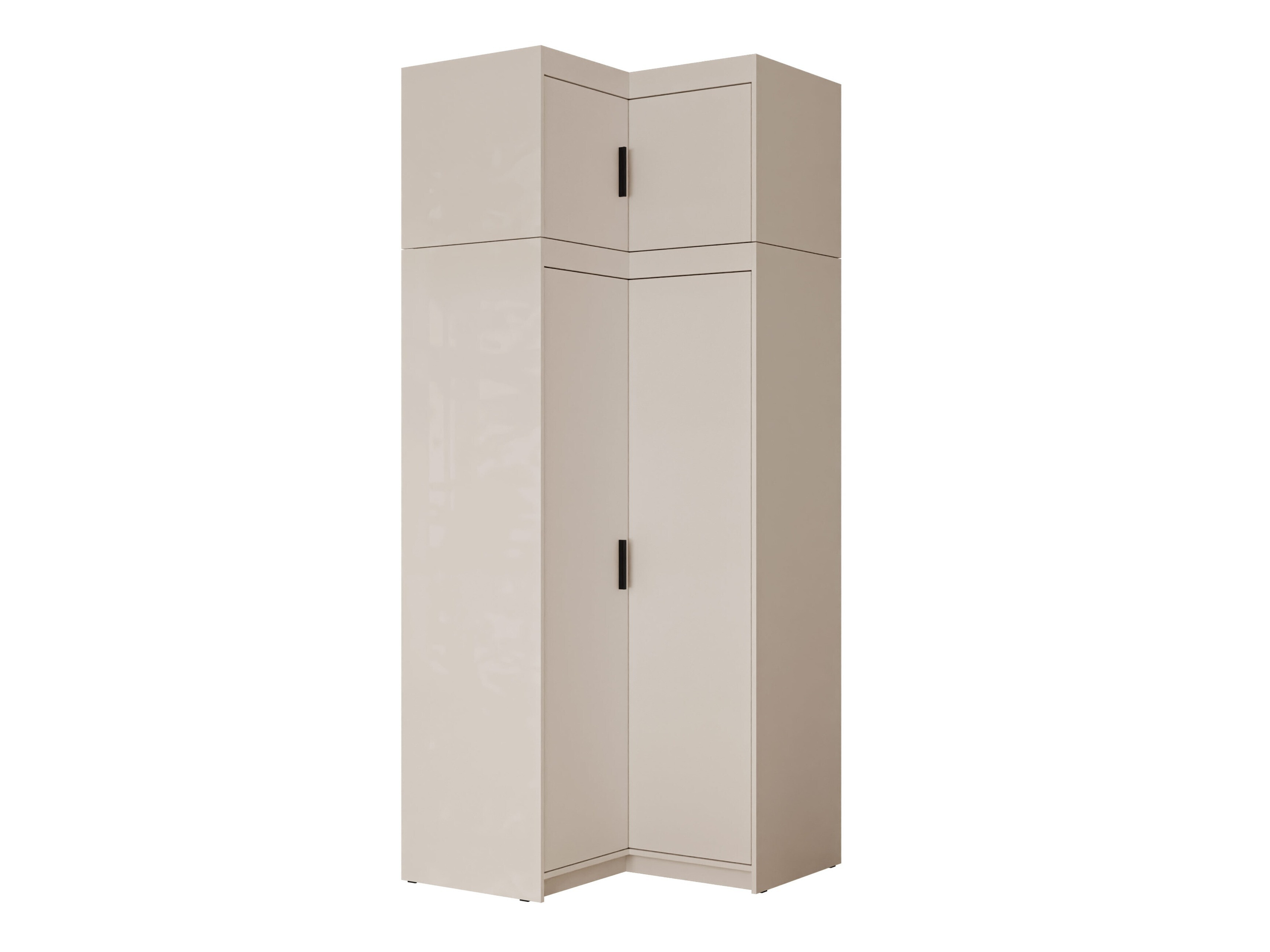 Eckkleiderschrank Novduni 121 (Beige)