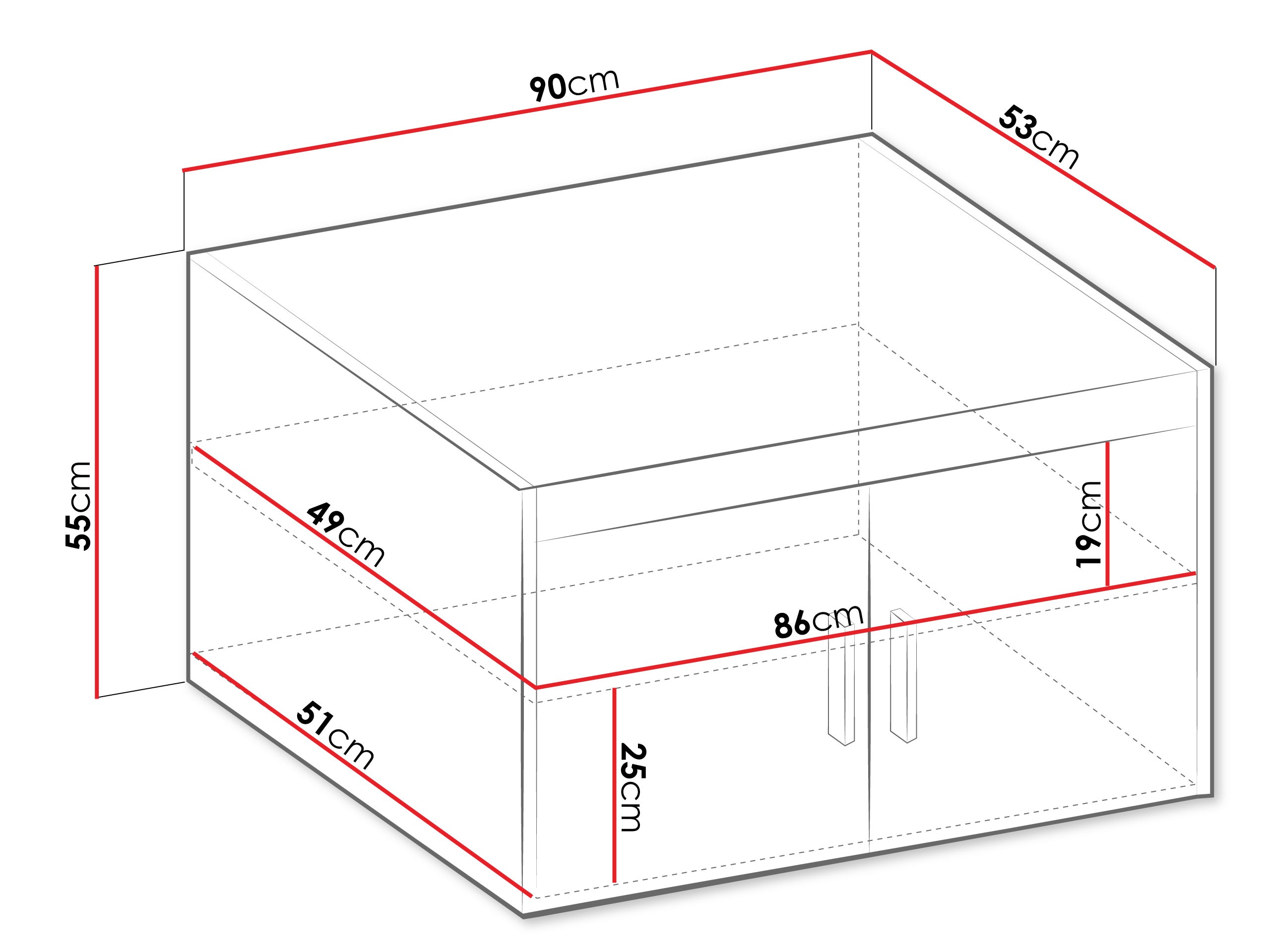 Sideboard Novduni 122 (Weiß)