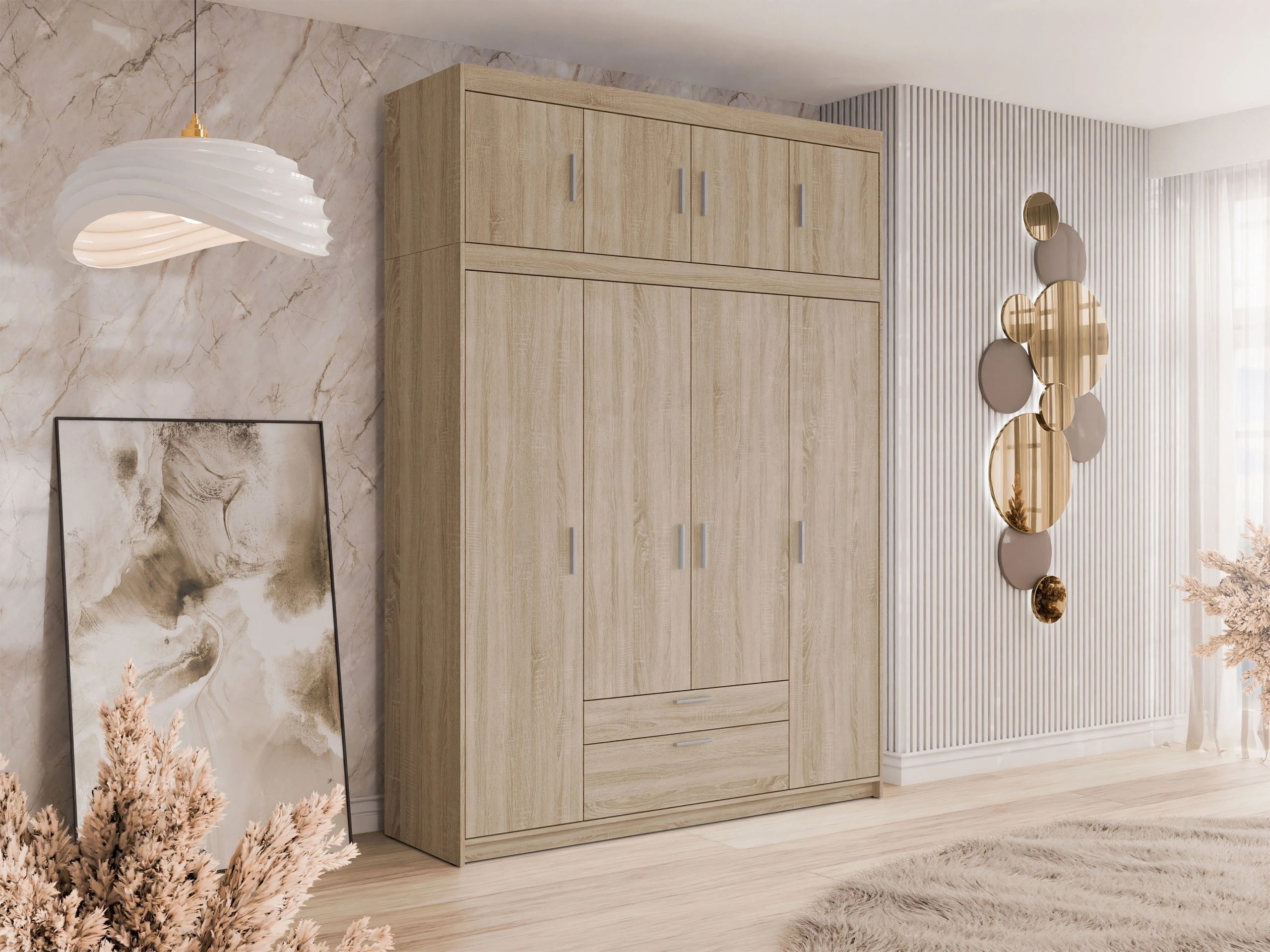 Sideboard Novduni 123 (Sonoma Eichenholzoptik)