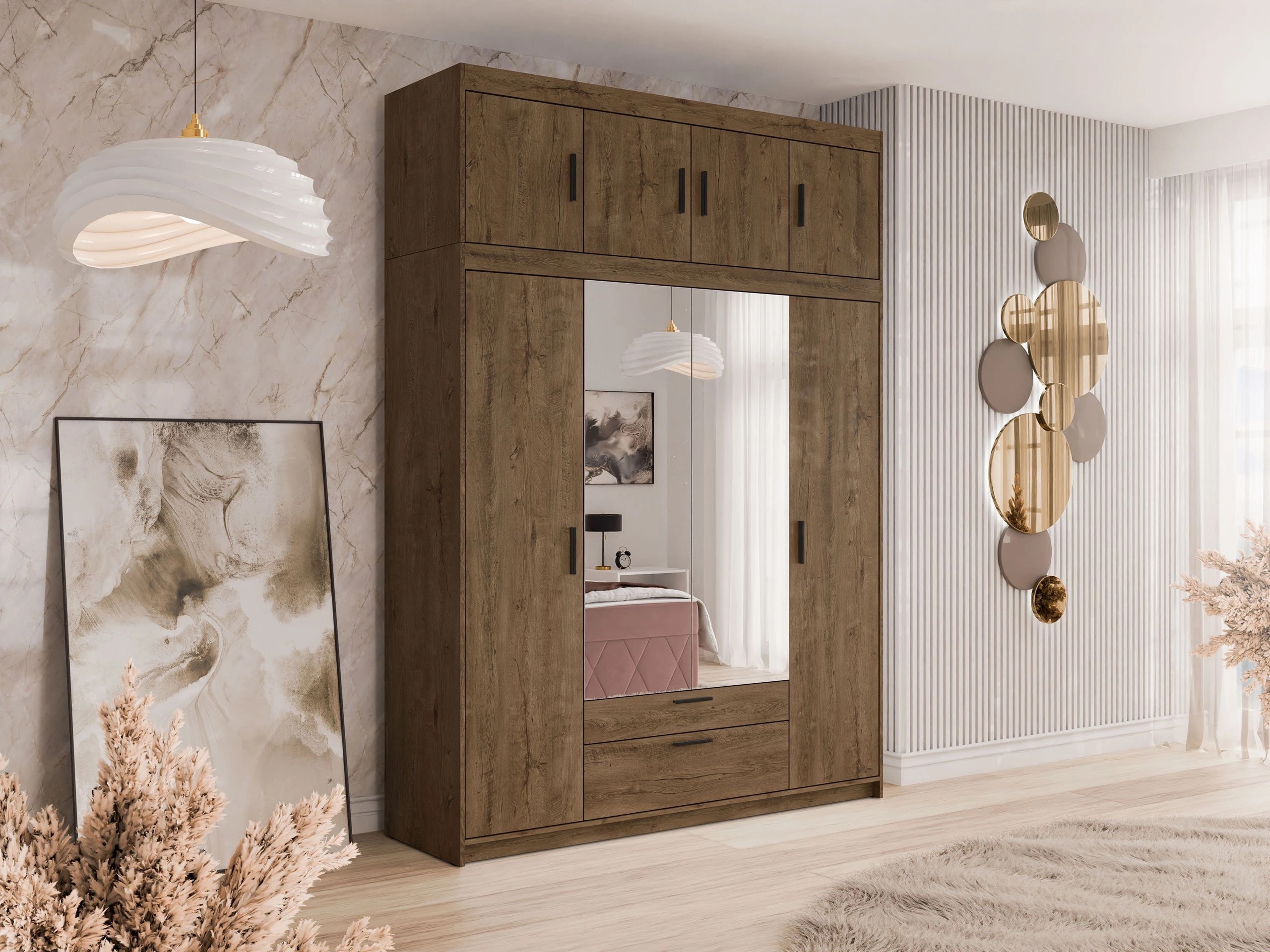 Kleiderschrank Novduni 109 (Lefkas-Eiche)