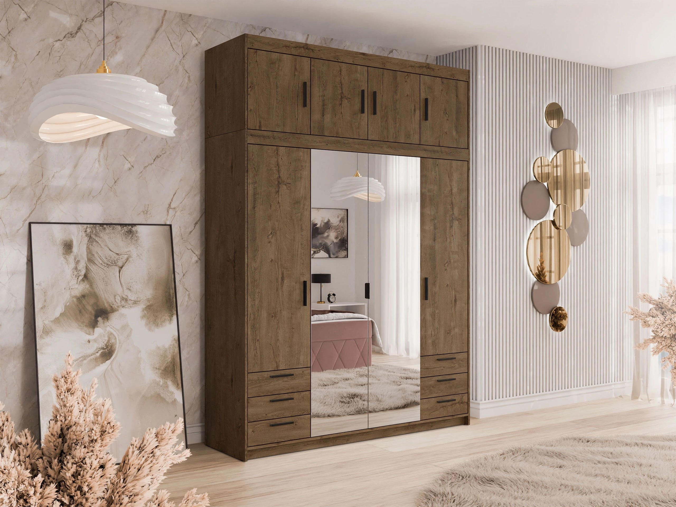 Kleiderschrank Novduni 120 (Lefkas-Eiche)