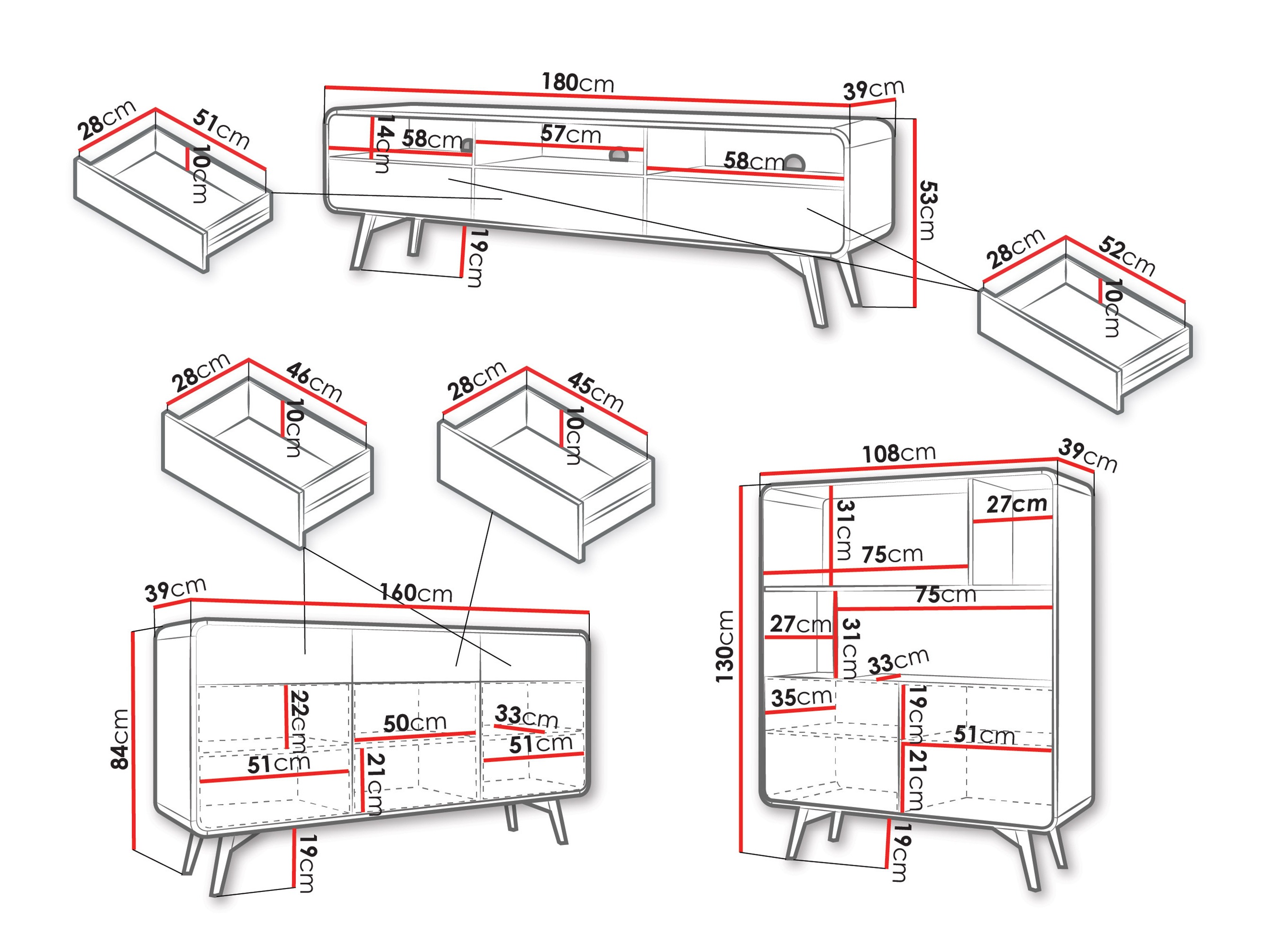 Wohnzimmer-Sets Focos